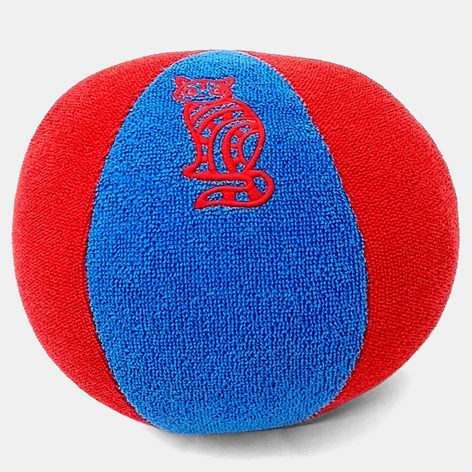 Hermes Blue/Red Ball Cushion
