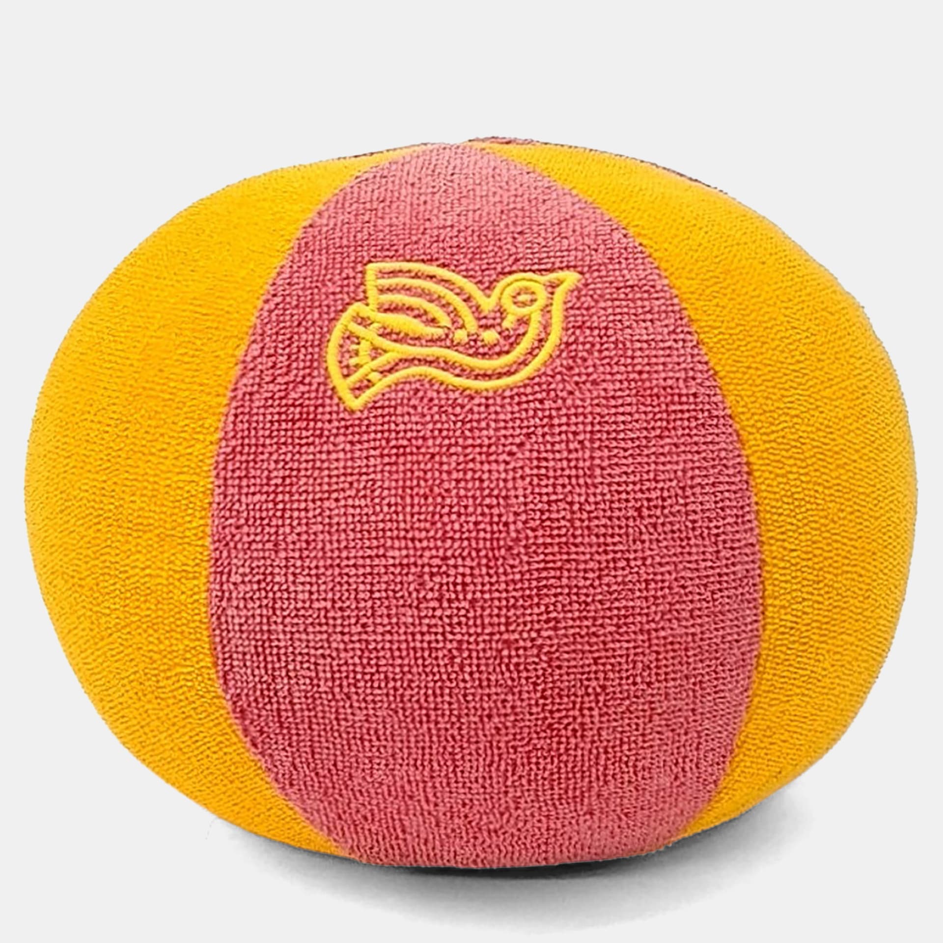 Hermes Red/Yellow Cotton Ball Cushion