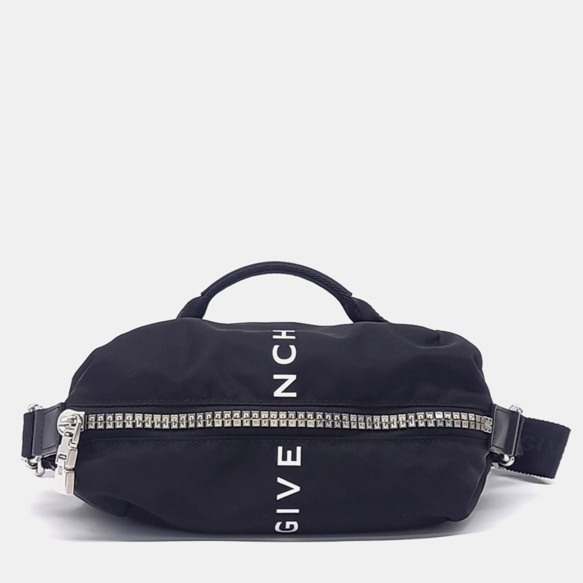 Givenchy Black Nylon Givenchy G Zip Trek Belt Bag
