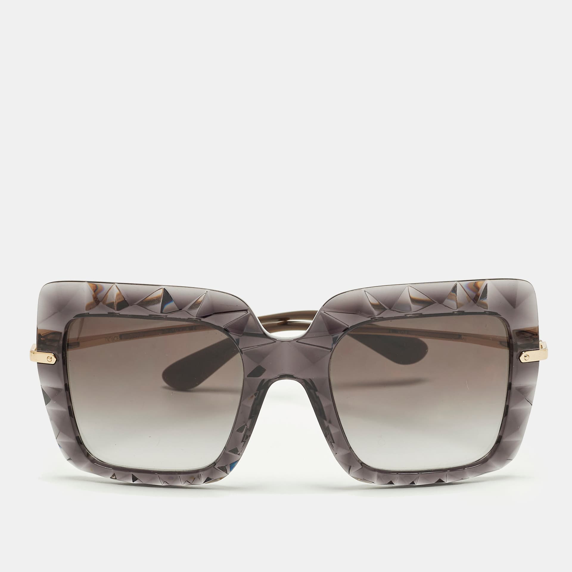 Dolce & Gabbana Grey/Gold Tone Gradient DG6111 Square Sunglasses