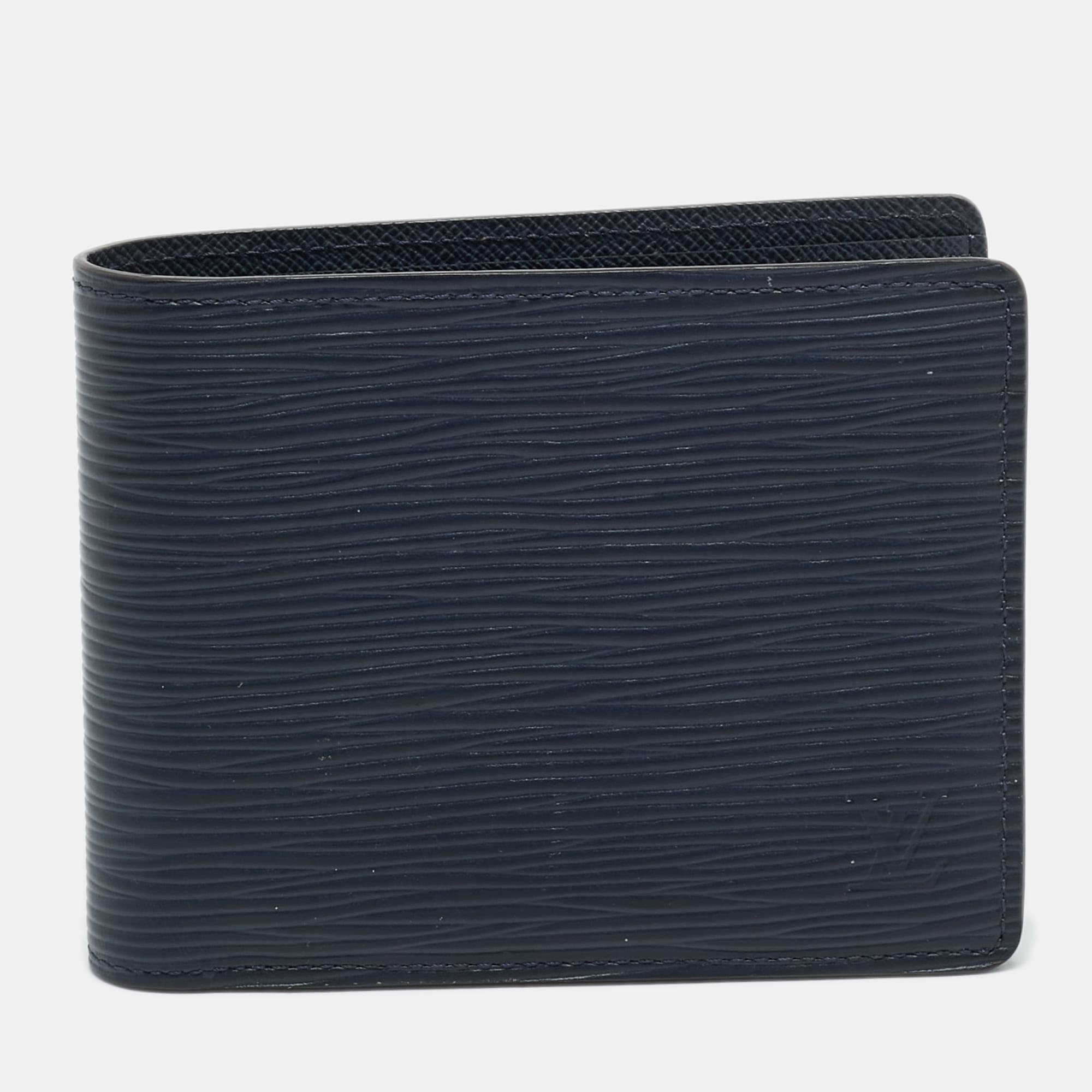 Louis Vuitton Multiple Bleu Marine Epi Leather Bifold Wallet