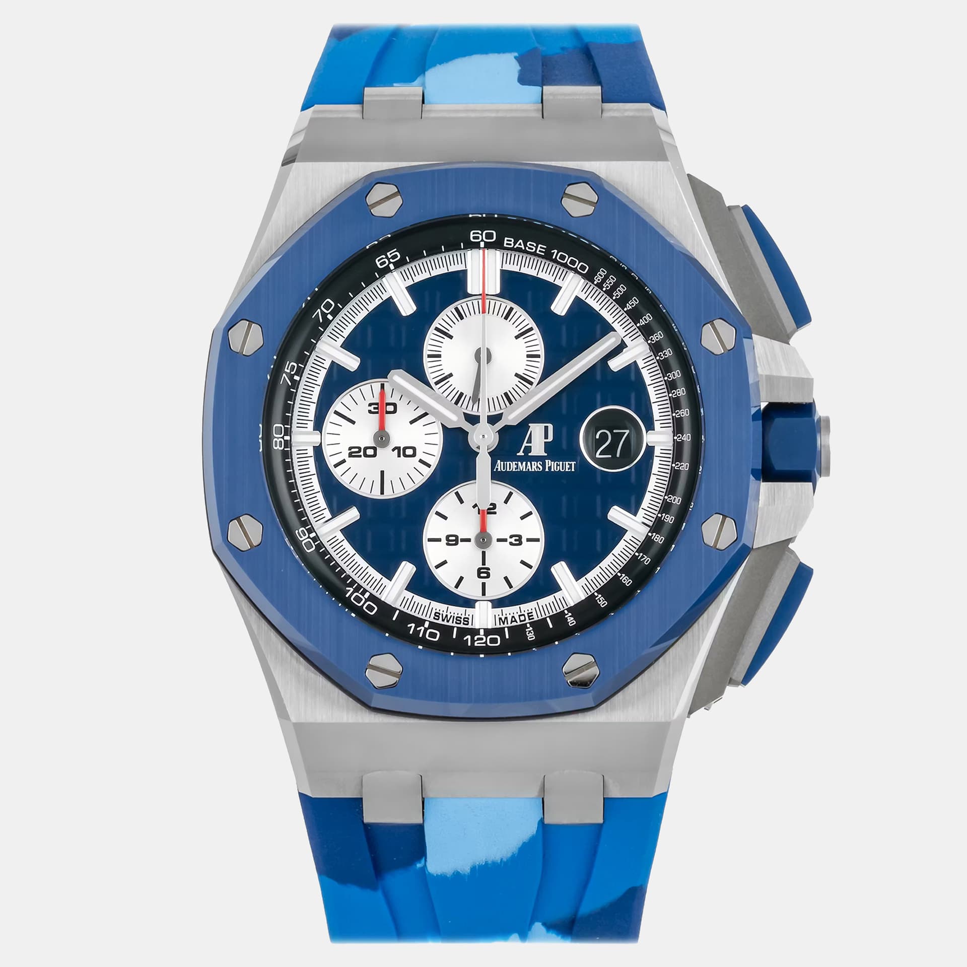 Audemars Piguet Royal Oak Offshore 26400SO.OO.A335CA.01 Automatic Chronograph Blue Dial Stainless Steel Men's Wristwatch 44mm