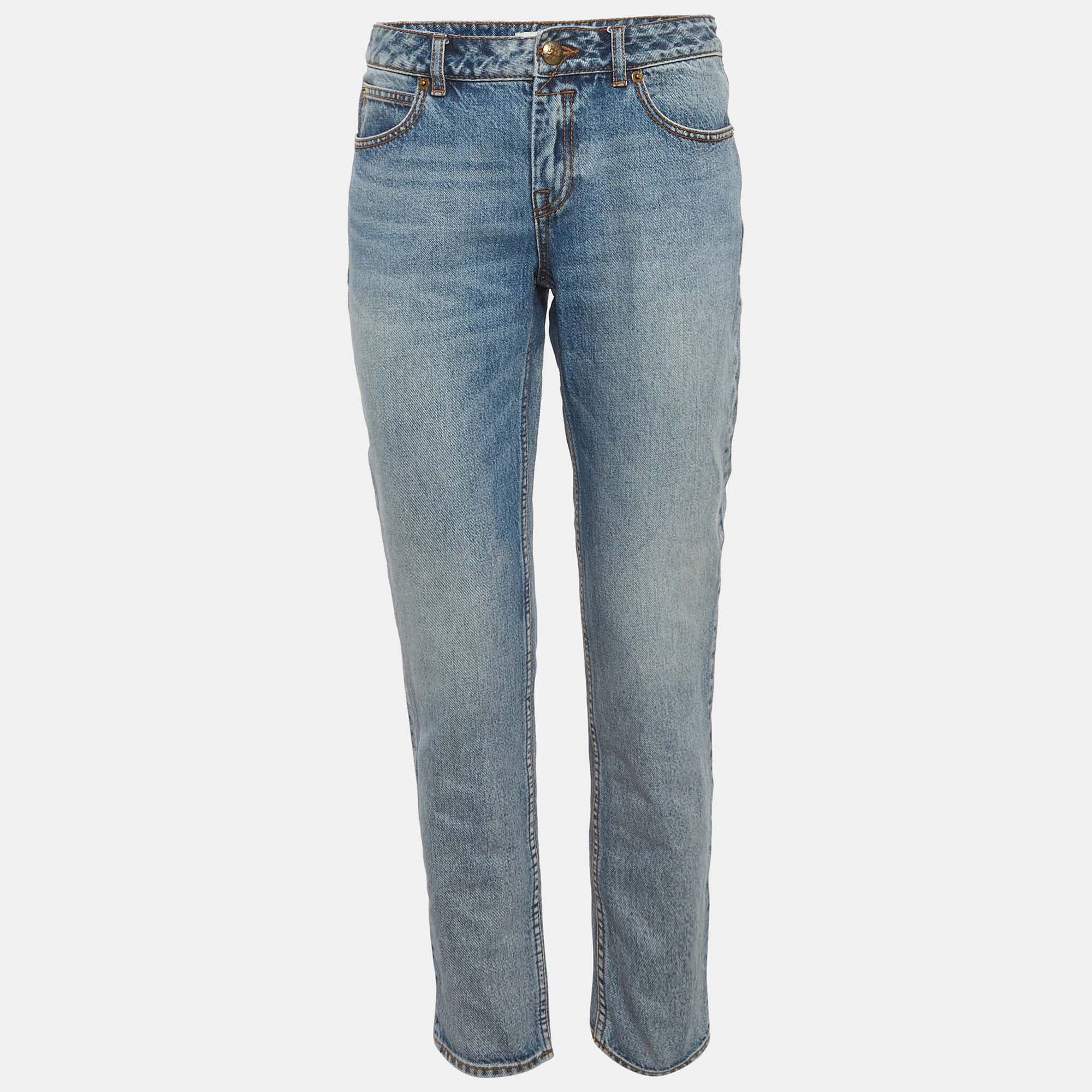 Zimmermann Blue Faded Denim Skinny Jeans M/Waist 29"