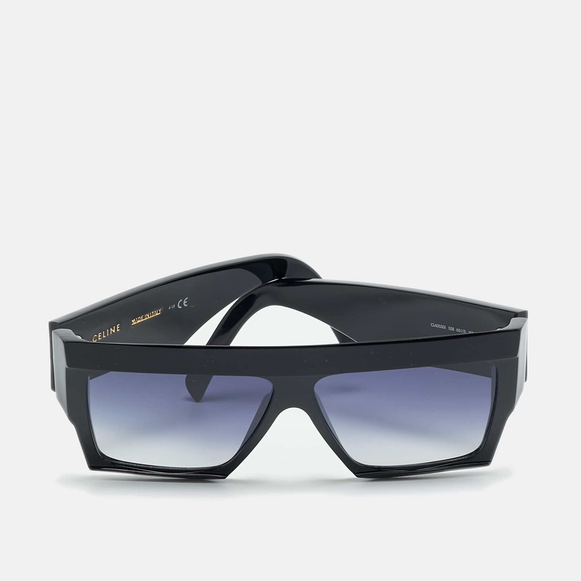 Celine Black Gradient CL40030I Flat Square Sunglasses