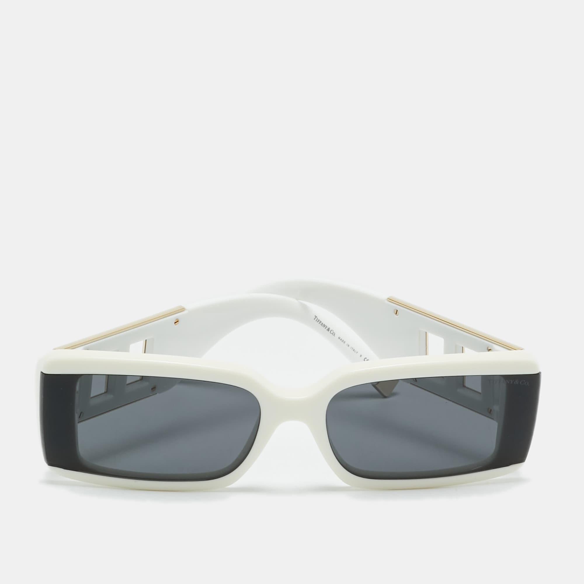 Tiffany & Co. White/Black TF 4197 Rectangle Sunglasses