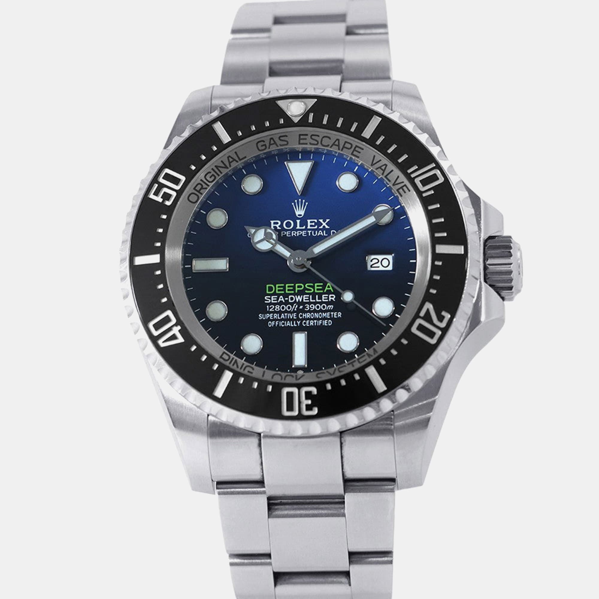 Rolex Sea-Dweller Deepsea 126660 Automatic Blue Stainless Steel Men's Wristwatch 44 mm