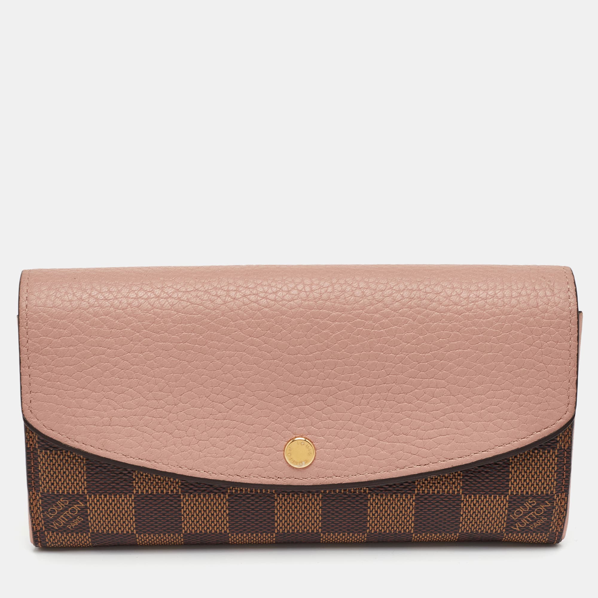 Louis Vuitton Normandy Rose Ballerine Damier Ebene Canvas Wallet