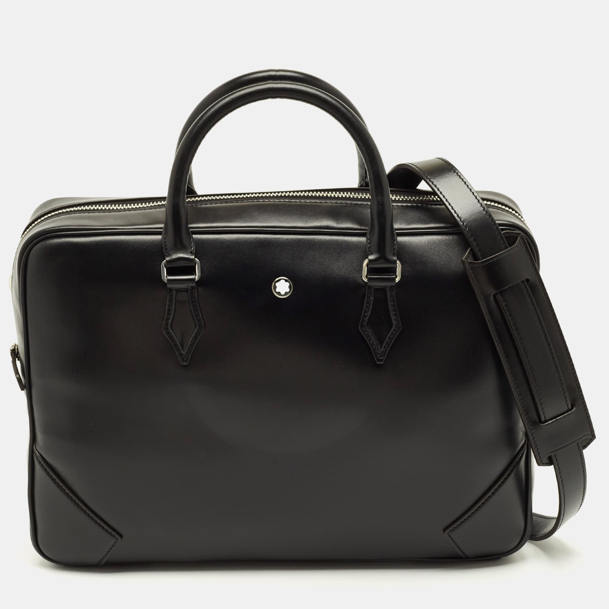 Montblanc Meisterstuck Black Leather Document Case