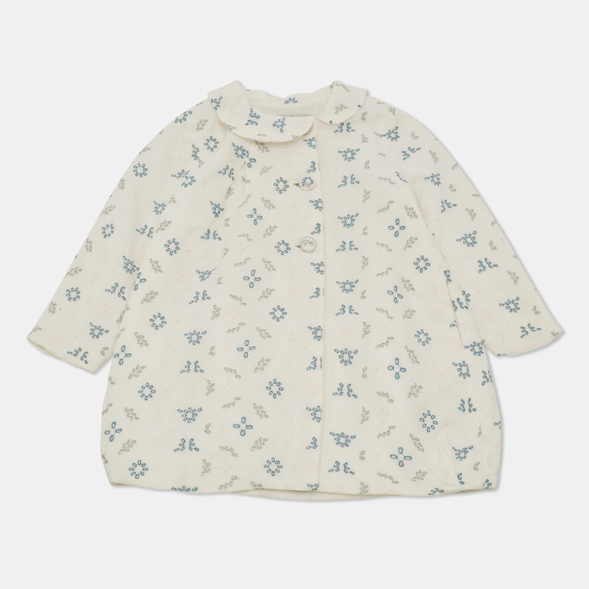 Baby Dior White Cotton A-Line Dress 2-3 Yrs