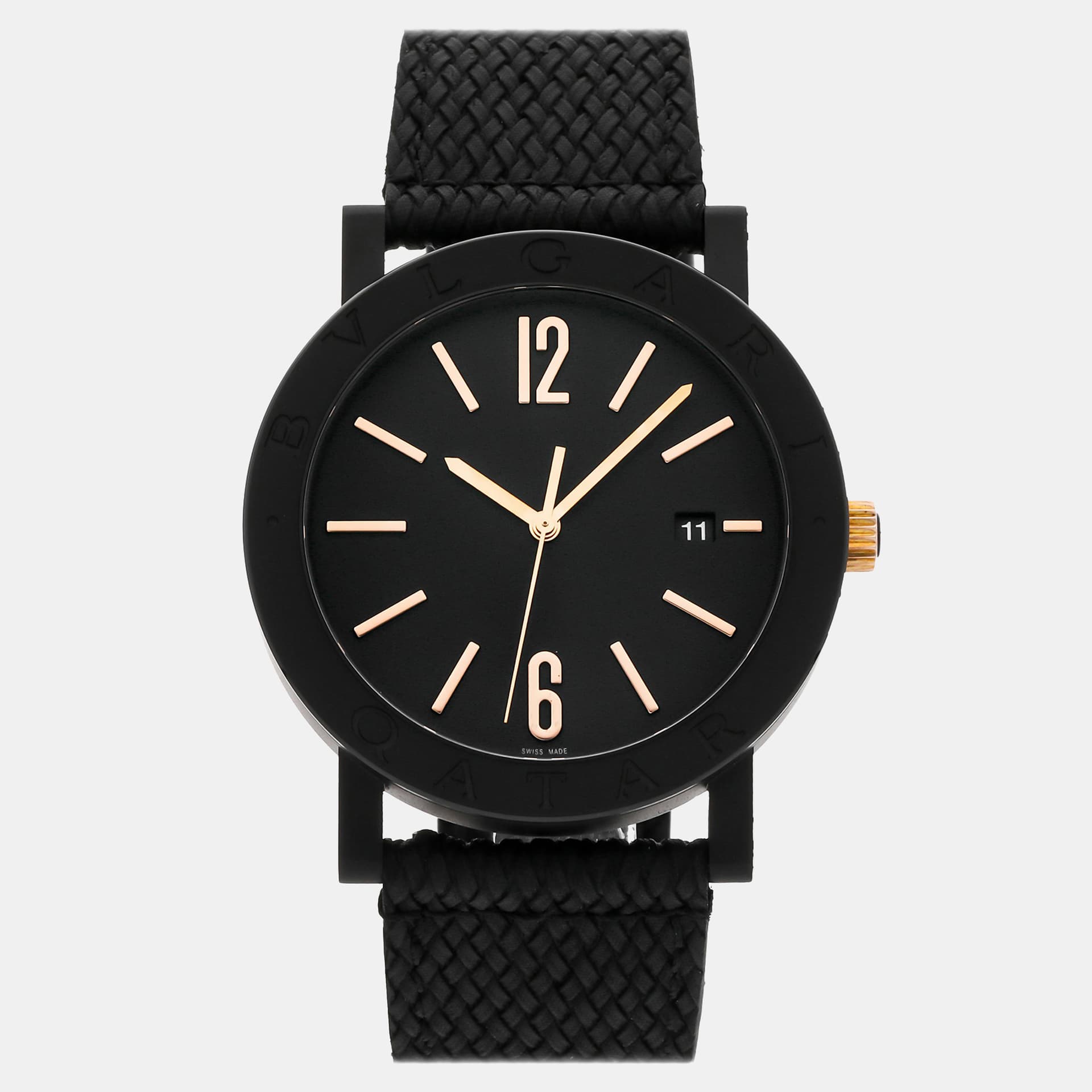 Bvlgari Bvlgari-Bvlgari 103556 Automatic Blacksteel Men's Wristwatch 41 mm