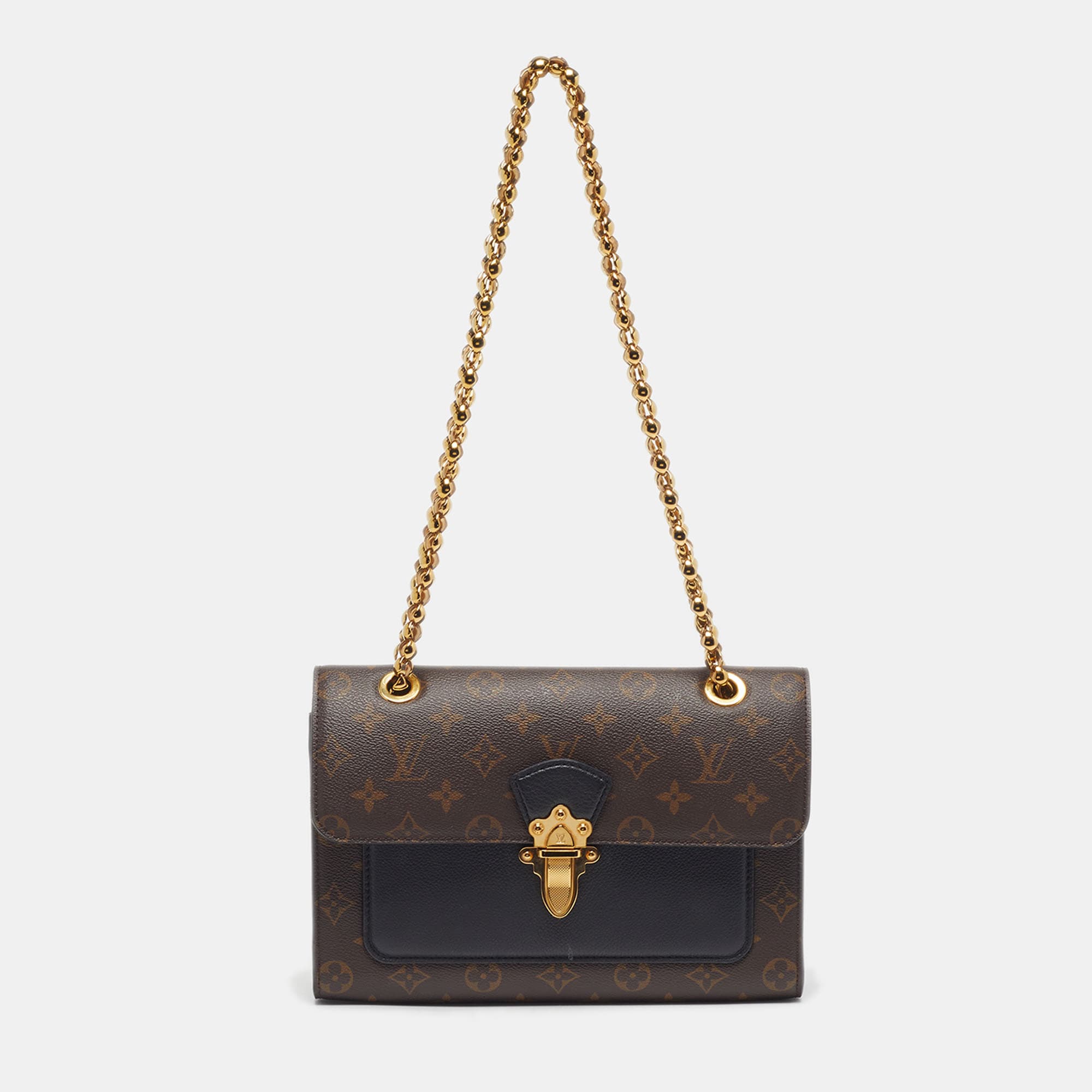 Louis Vuitton Victoire Black Monogram Canvas Bag