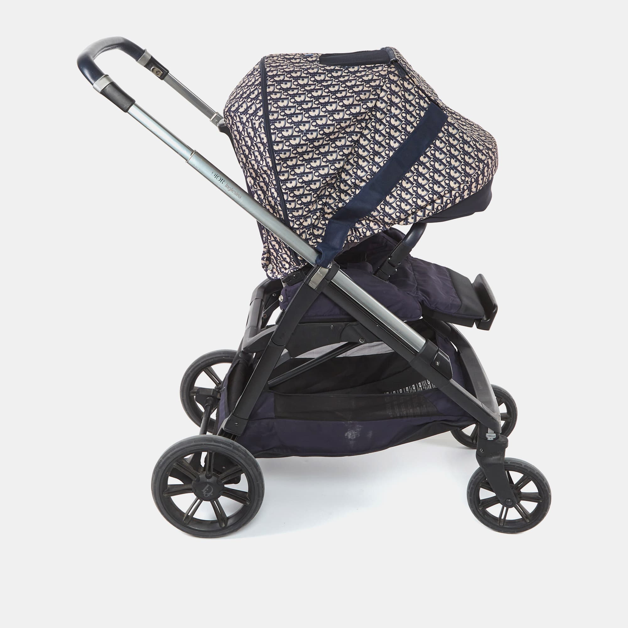 Dior x Inglesina Blue/Beige Oblique Technical Fabric Stroller