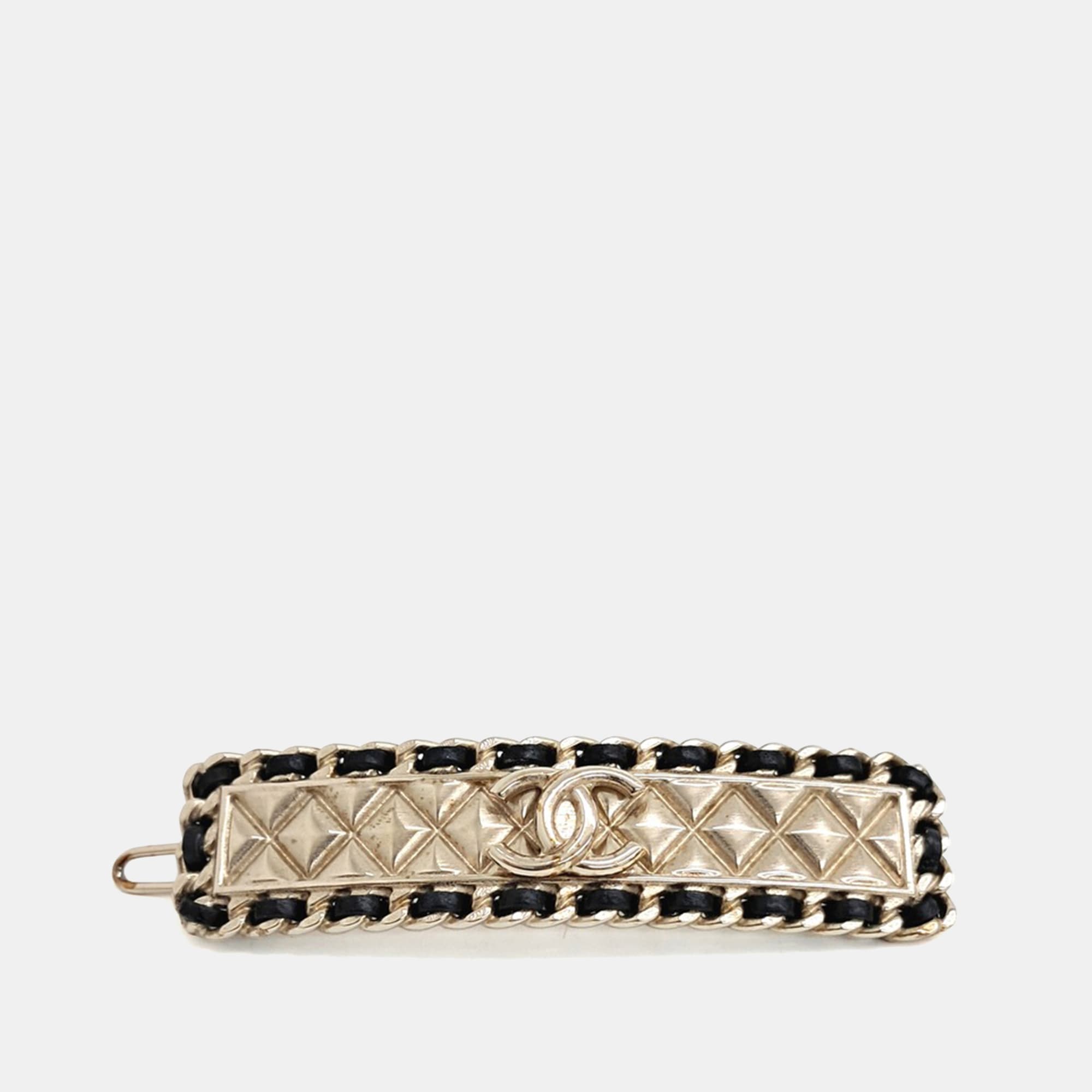 Chanel Gold Tone Hairpin