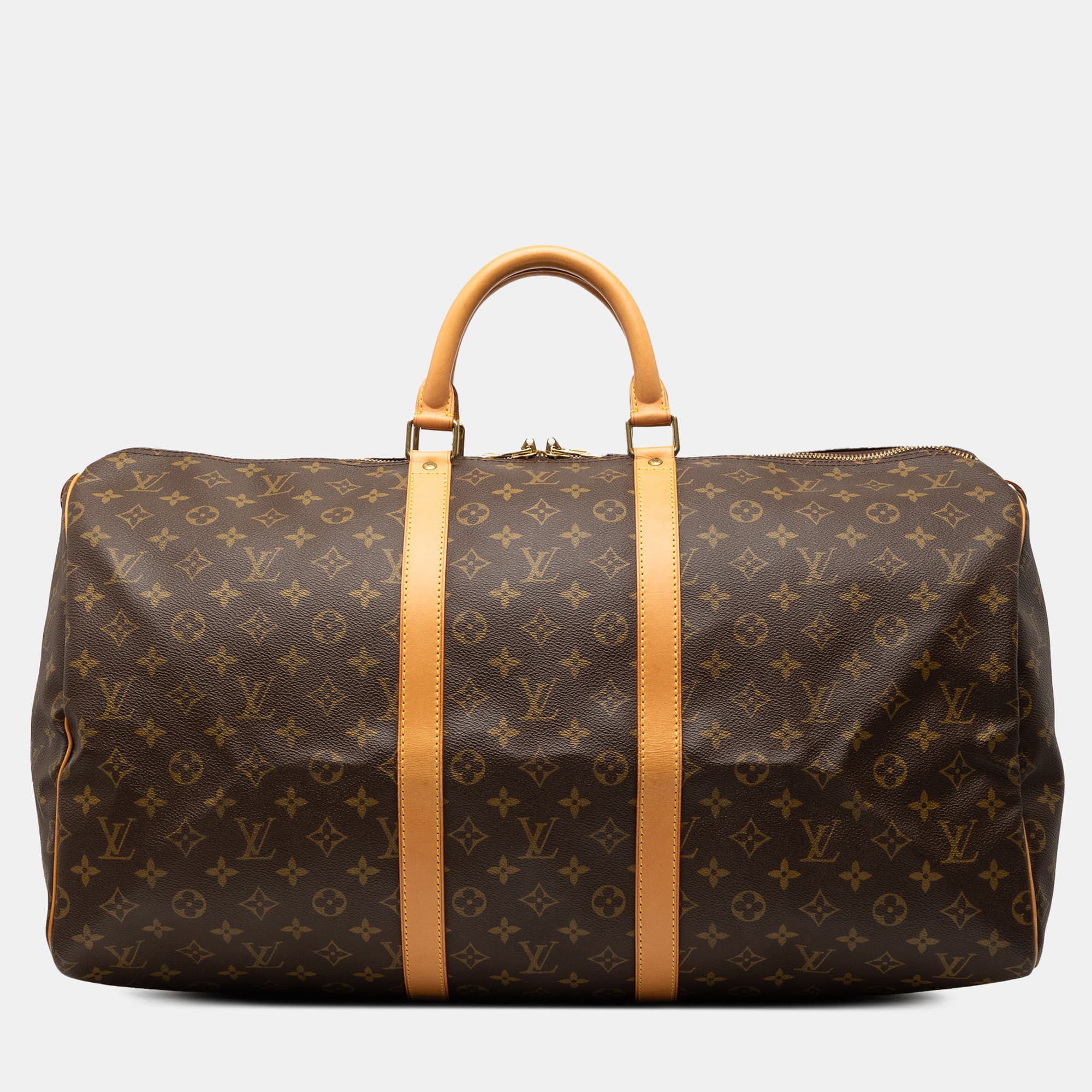 Louis Vuitton Brown Monogram Keepall 55