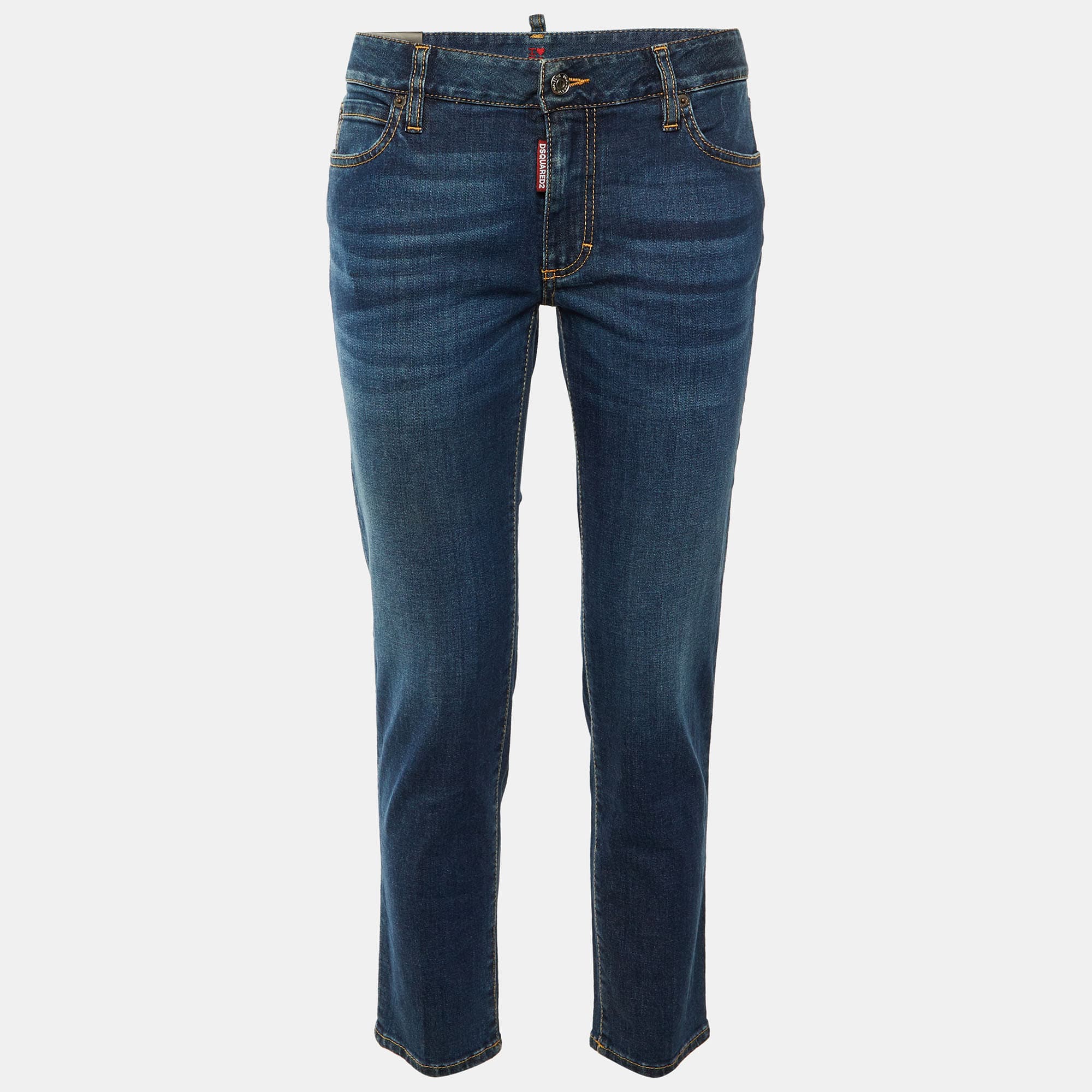 Dsquared2 Blue Denim Medium Waist Twiggy Jeans M/Waist 32"