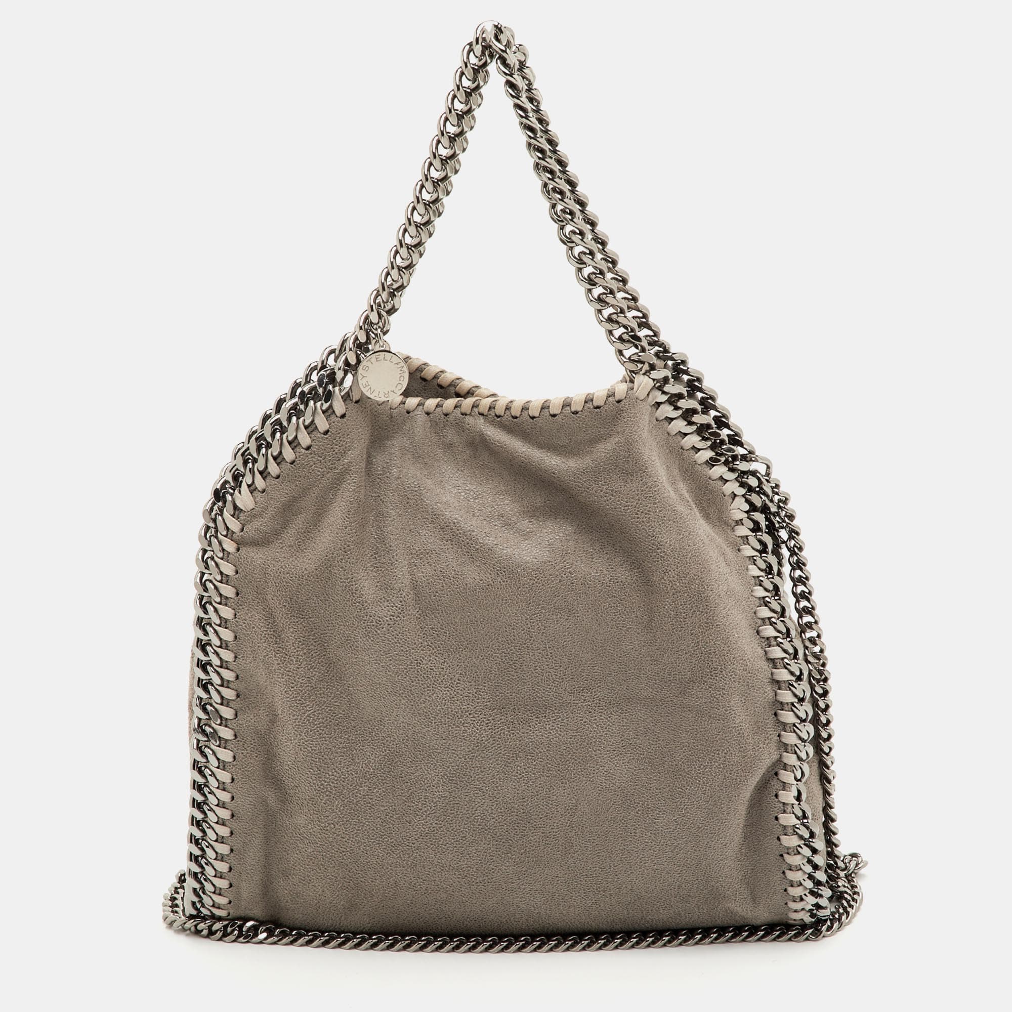 Stella McCartney Falabella Mini Grey Faux Suede Tote