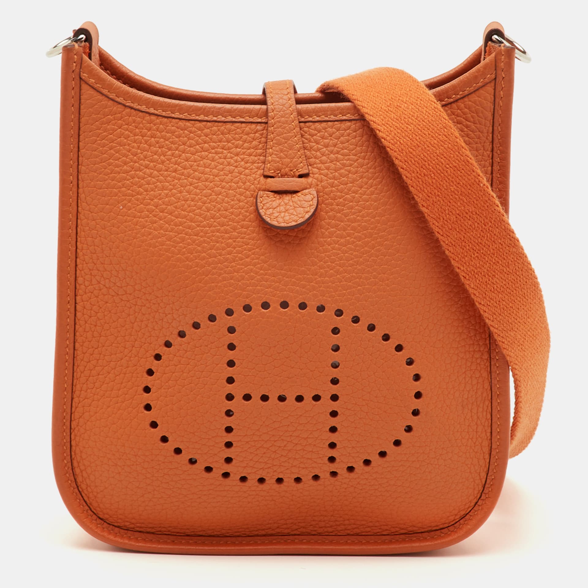 Hermes Evelyne Amazone TPM 16 Mango Taurillon Clemence Leather Crossbody Bag