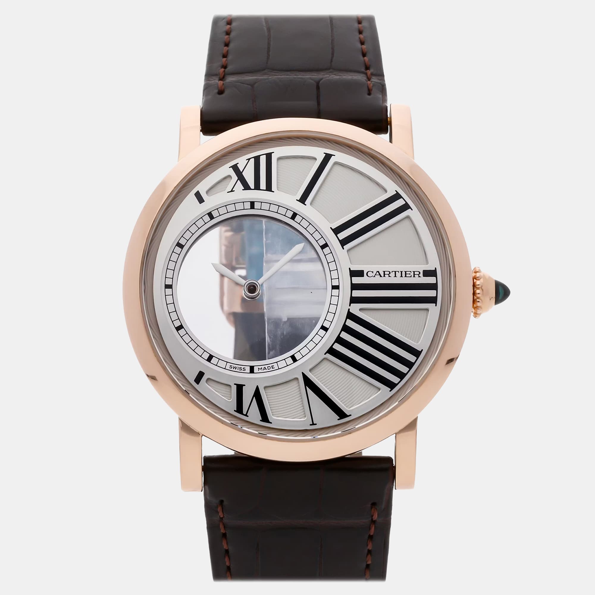 Pre-Owned Cartier Rotonde De Cartier Mysterious Hours W1556223 Manual Winding 42 mm
