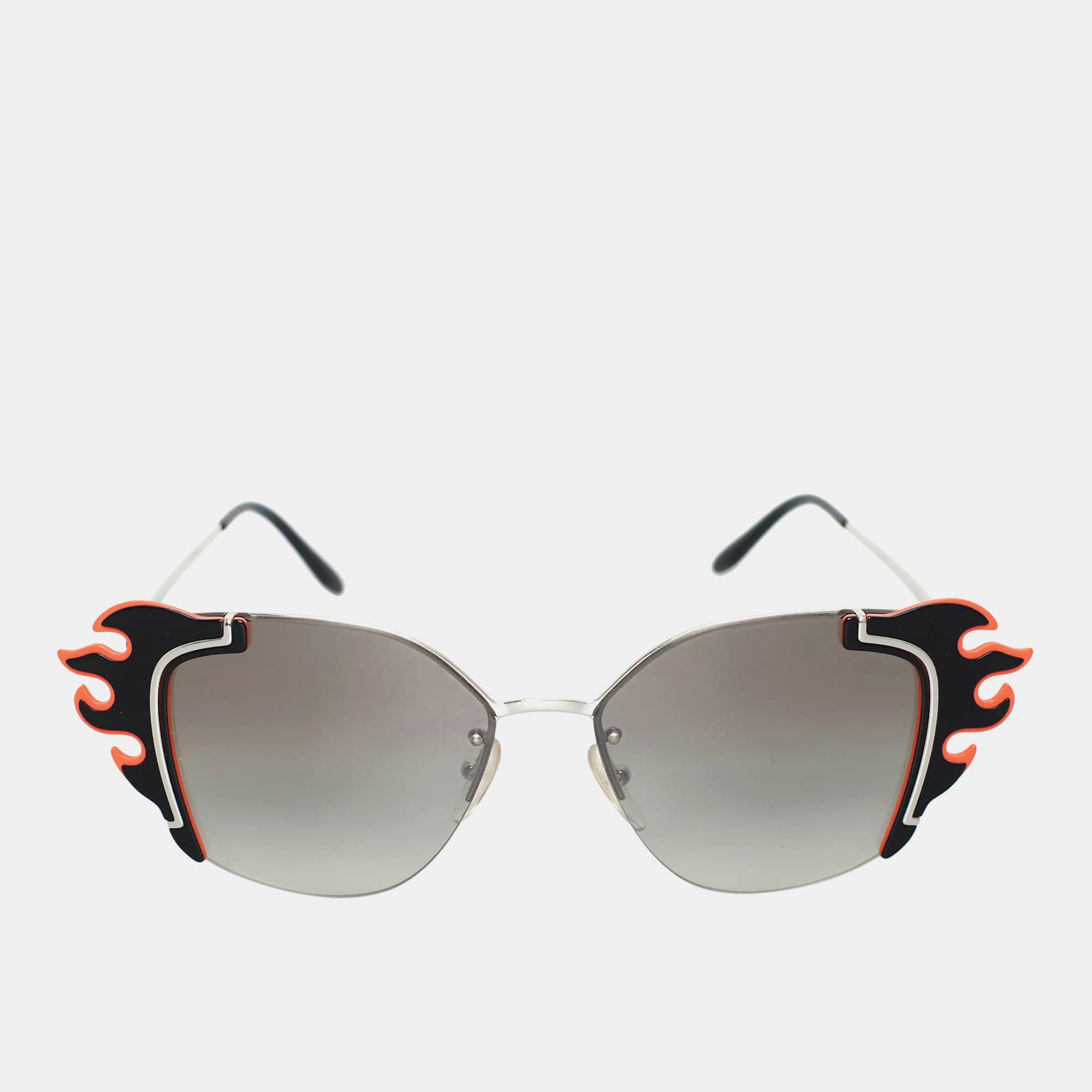 Prada Black, Orange Flame Sunglasses
