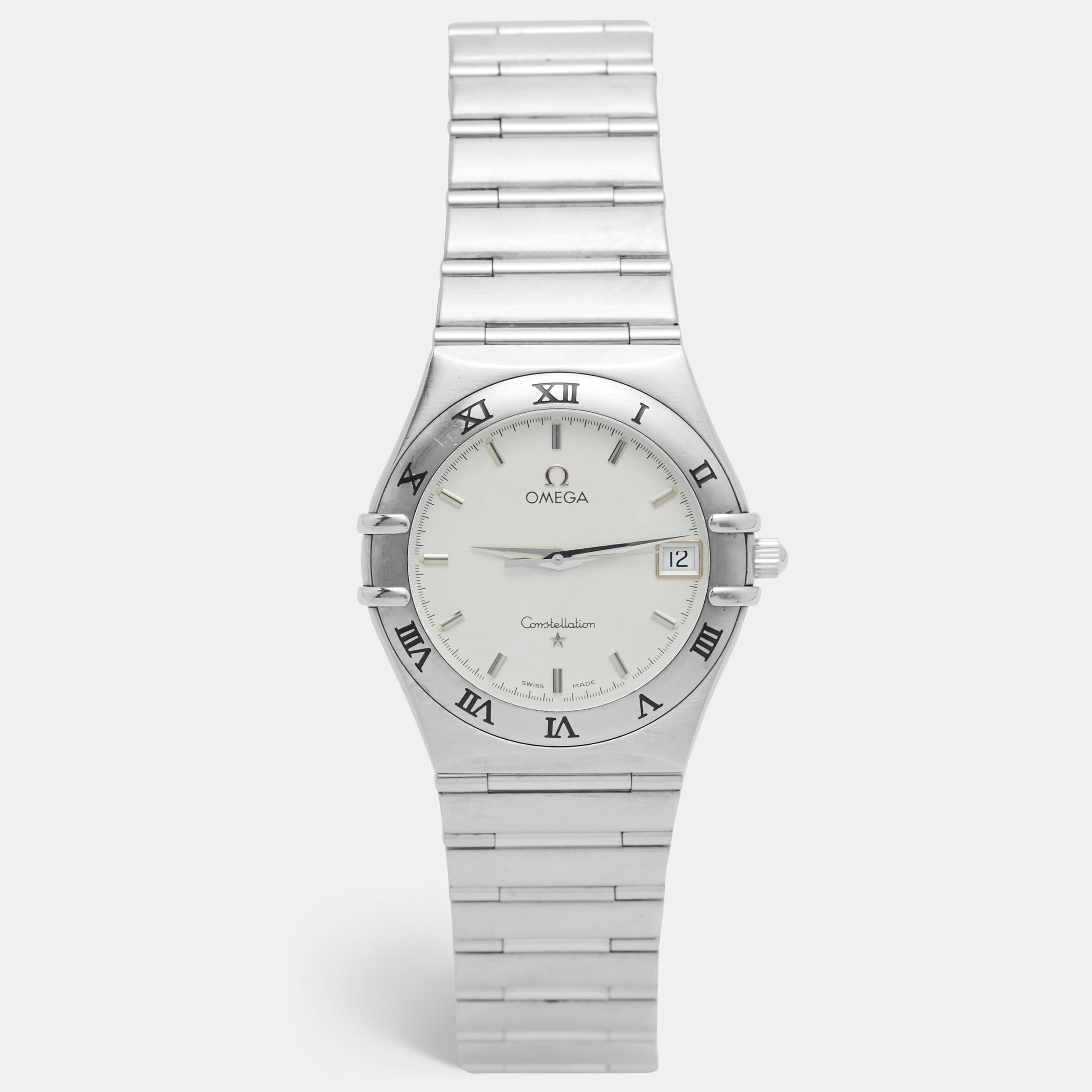 Omega Constellation 396.1201 Silver Dial Stainless Steel Women's Wristwatch 33 mm