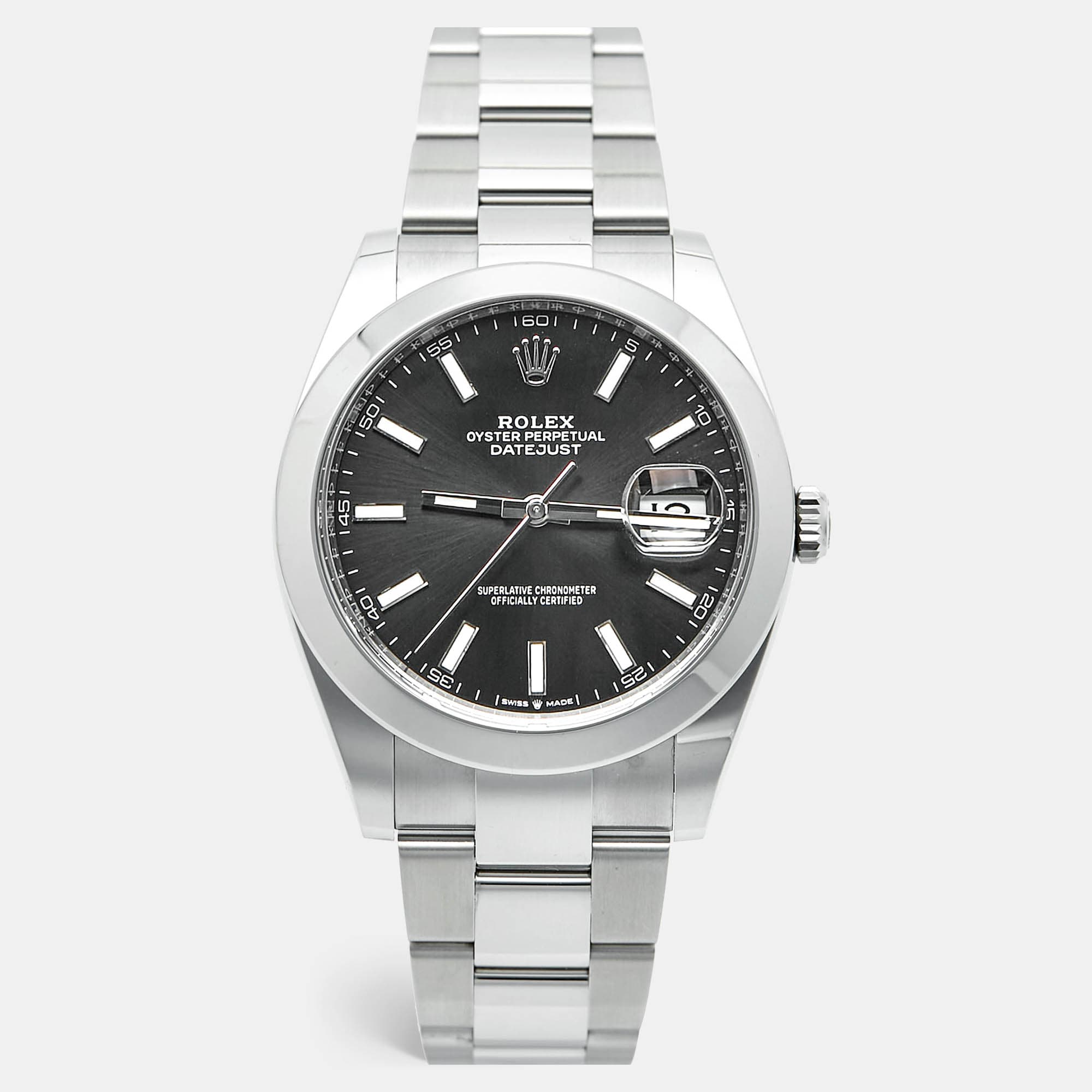 Rolex Datejust M126300-0011 Black Dial Oystersteel Men's Wristwatch 41 mm