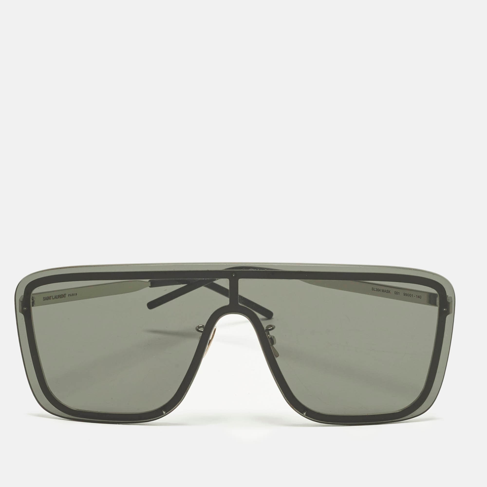 Saint Laurent Black SL364 Mask Shield Sunglasses