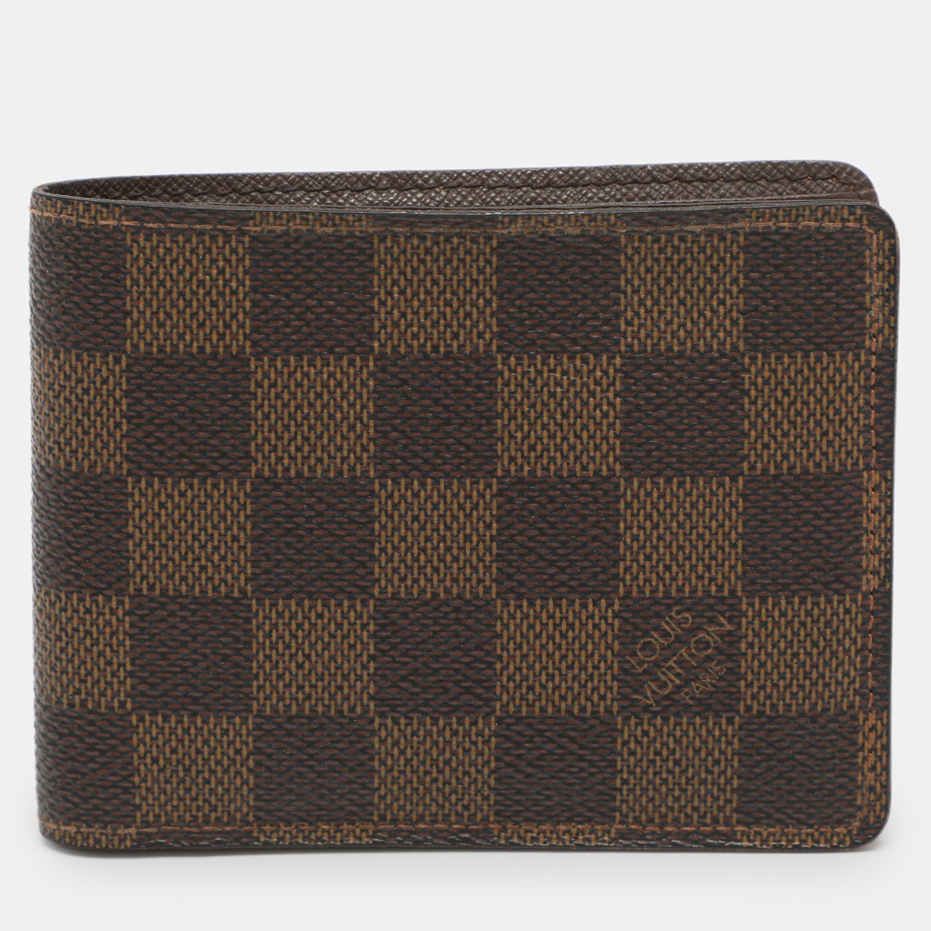 Louis Vuitton Multiple Damier Ebene Canvas Bifold Wallet