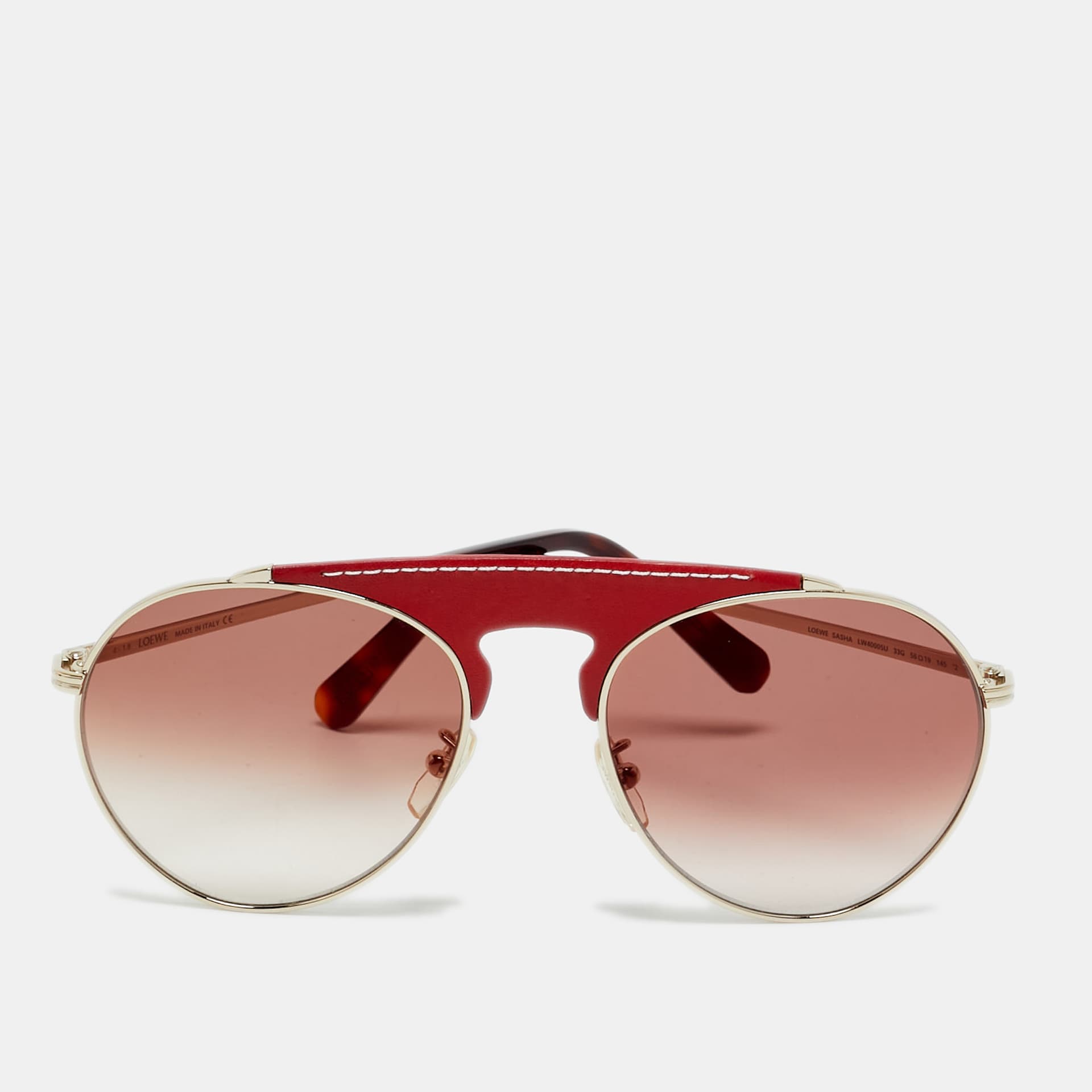 Loewe Red Gradient LW40005U Aviator Sunglasses