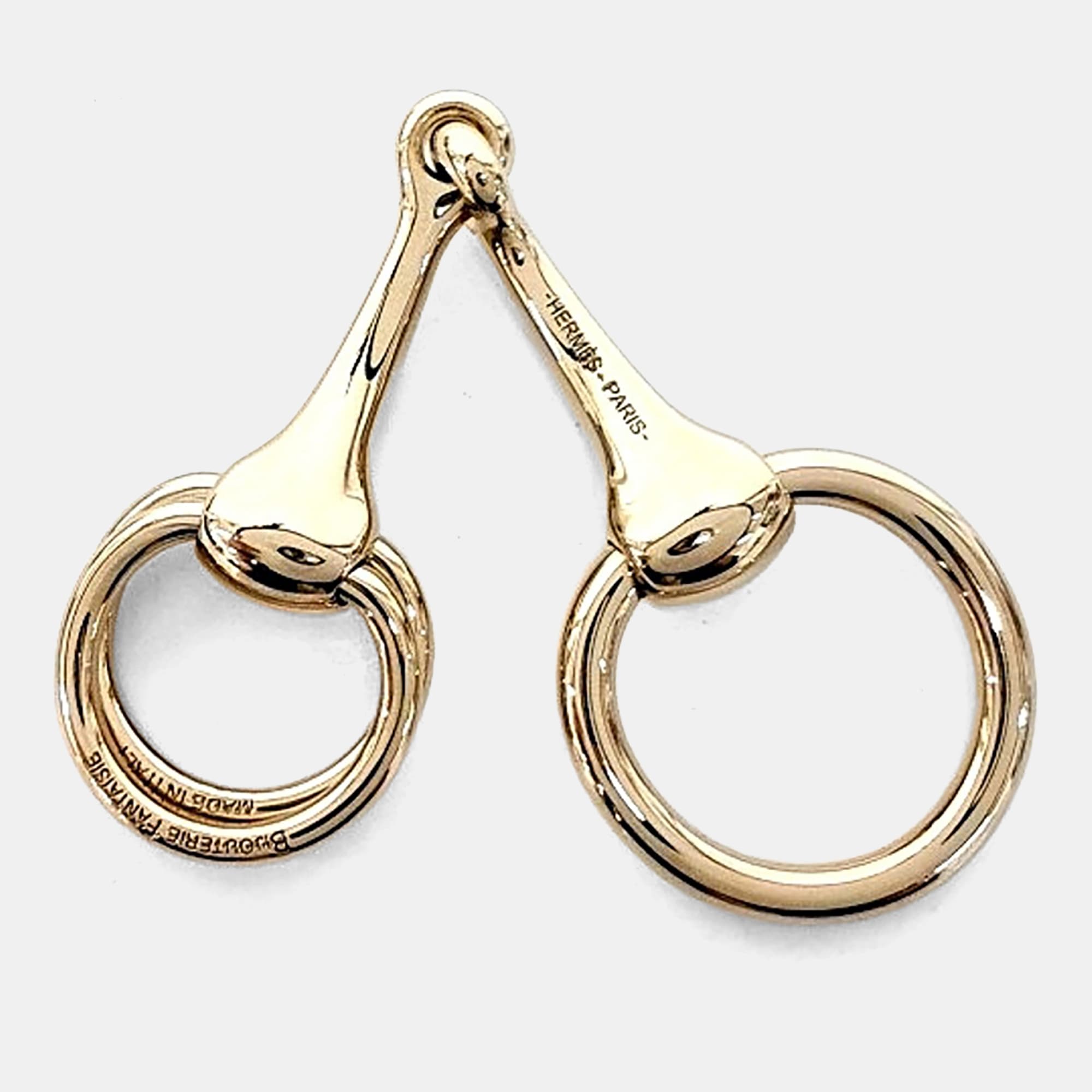 Hermes Gold Morse Scarf Ring