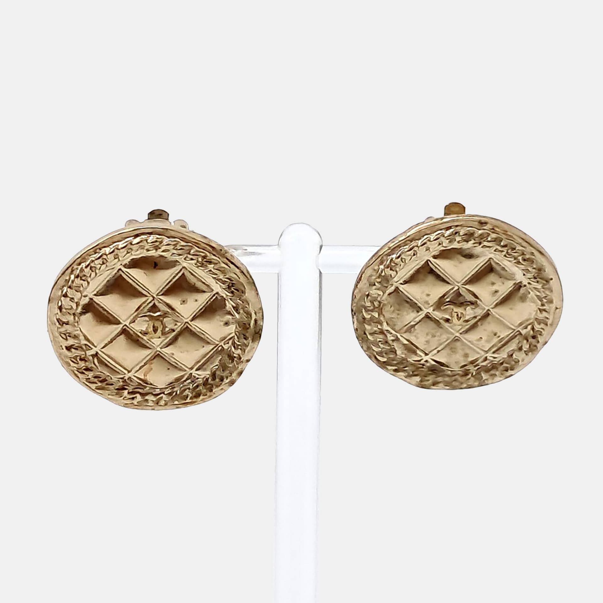 Chanel Gold Clip-on Earrings