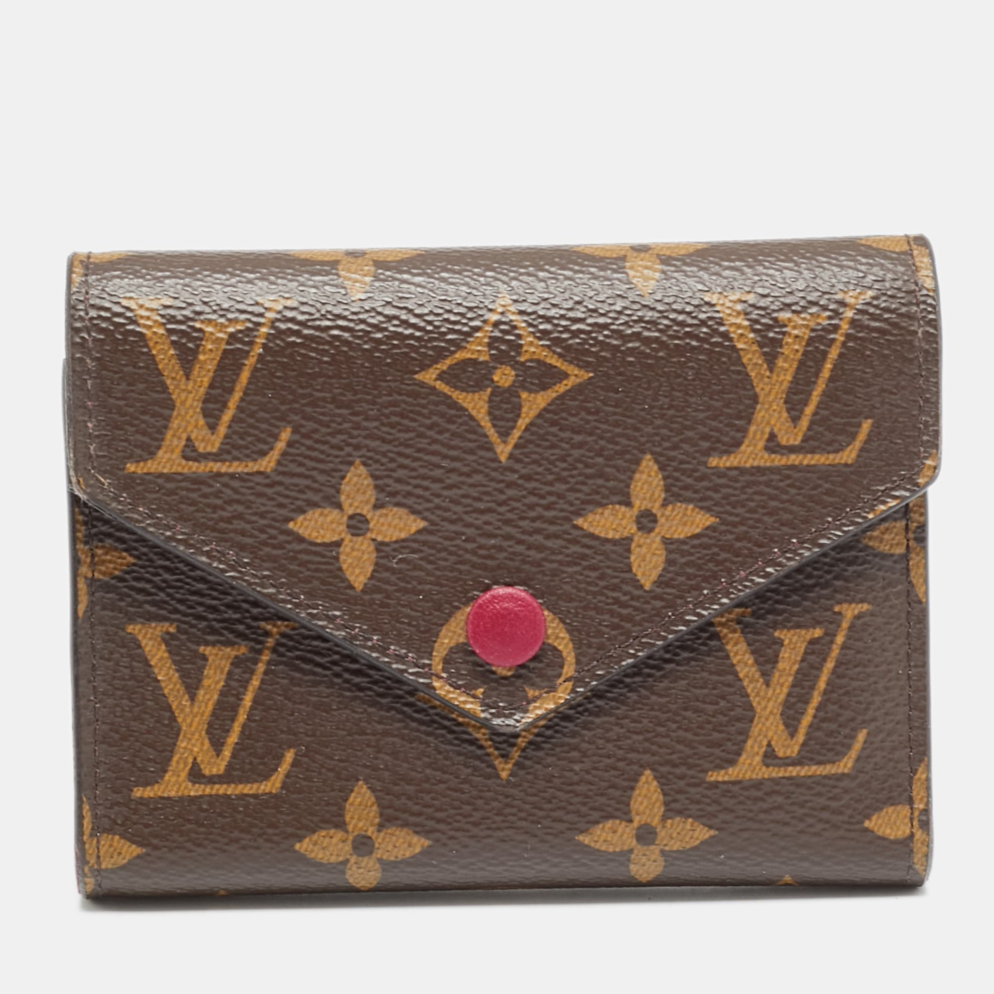Louis Vuitton Victorine Fuchsia Monogram Canvas Trifold Wallet