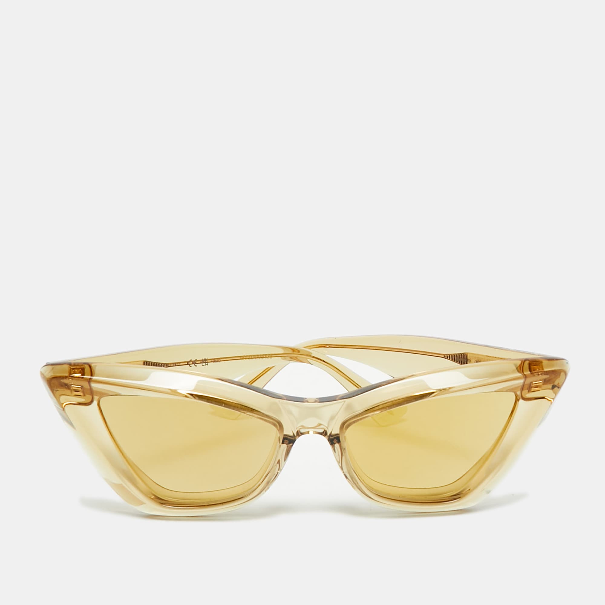 Bottega Veneta Yellow/Gold  BV1101S Cat Eye Sunglasses
