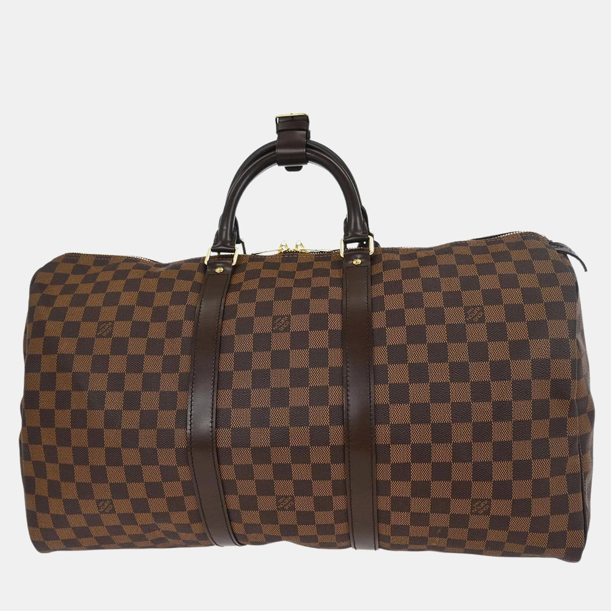 Louis Vuitton Damier Keepall 50 Travel Duffle Handbag