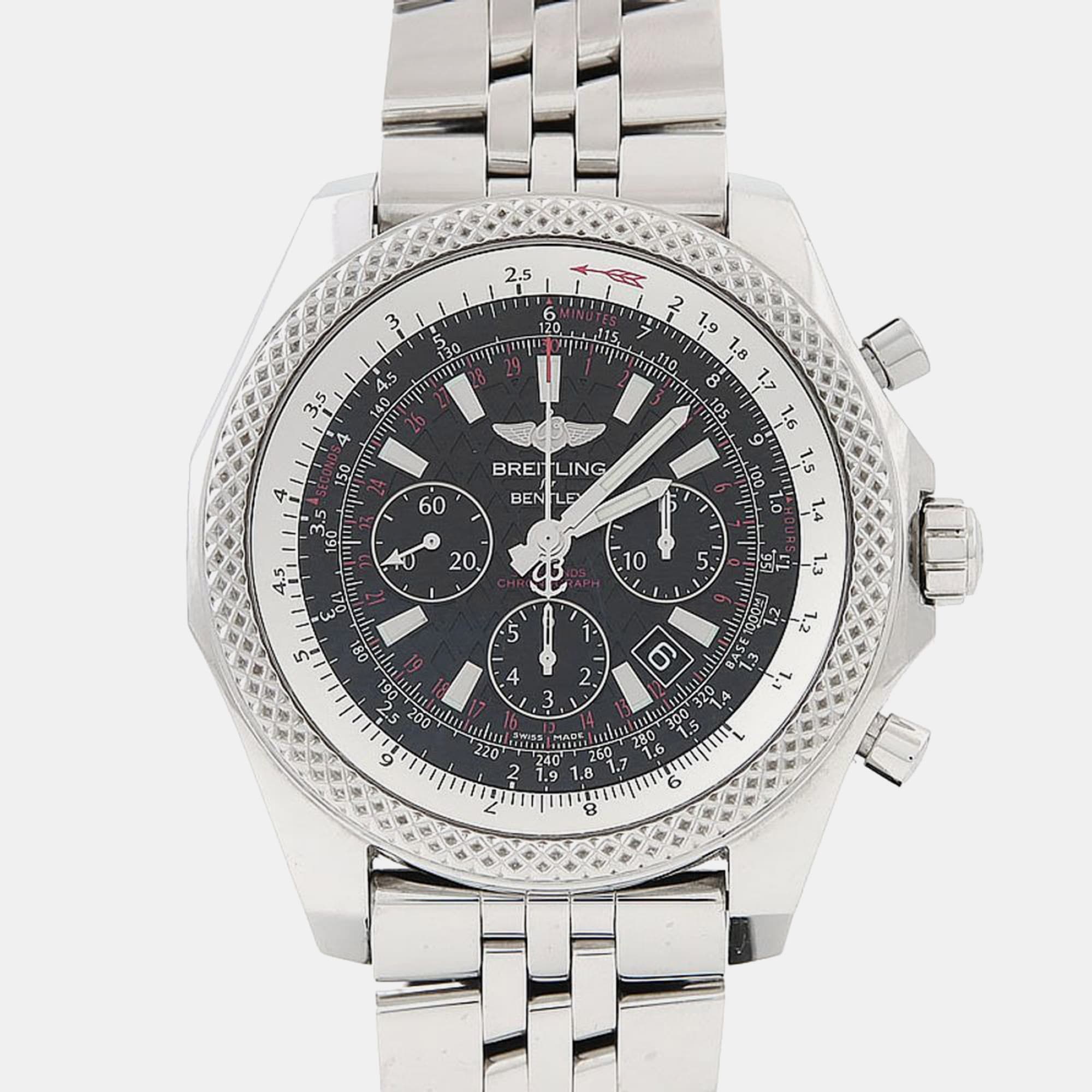 Breitling Bentley Chronograph AB0611 Automatic Color Stainless Steel Men's Wristwatch 49 mm