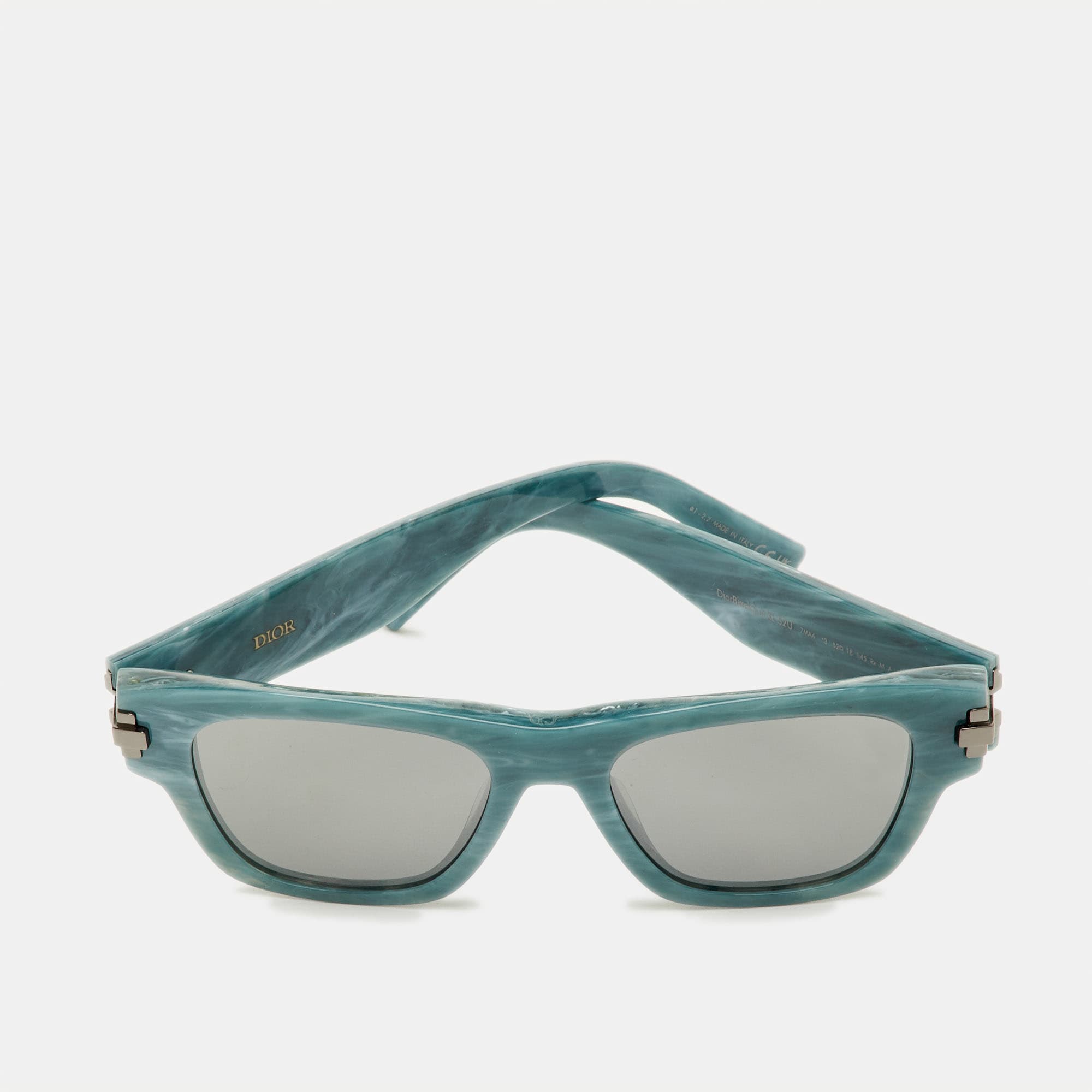 Dior Blue/Grey Black Suit XL Wayfarer Sunglasses