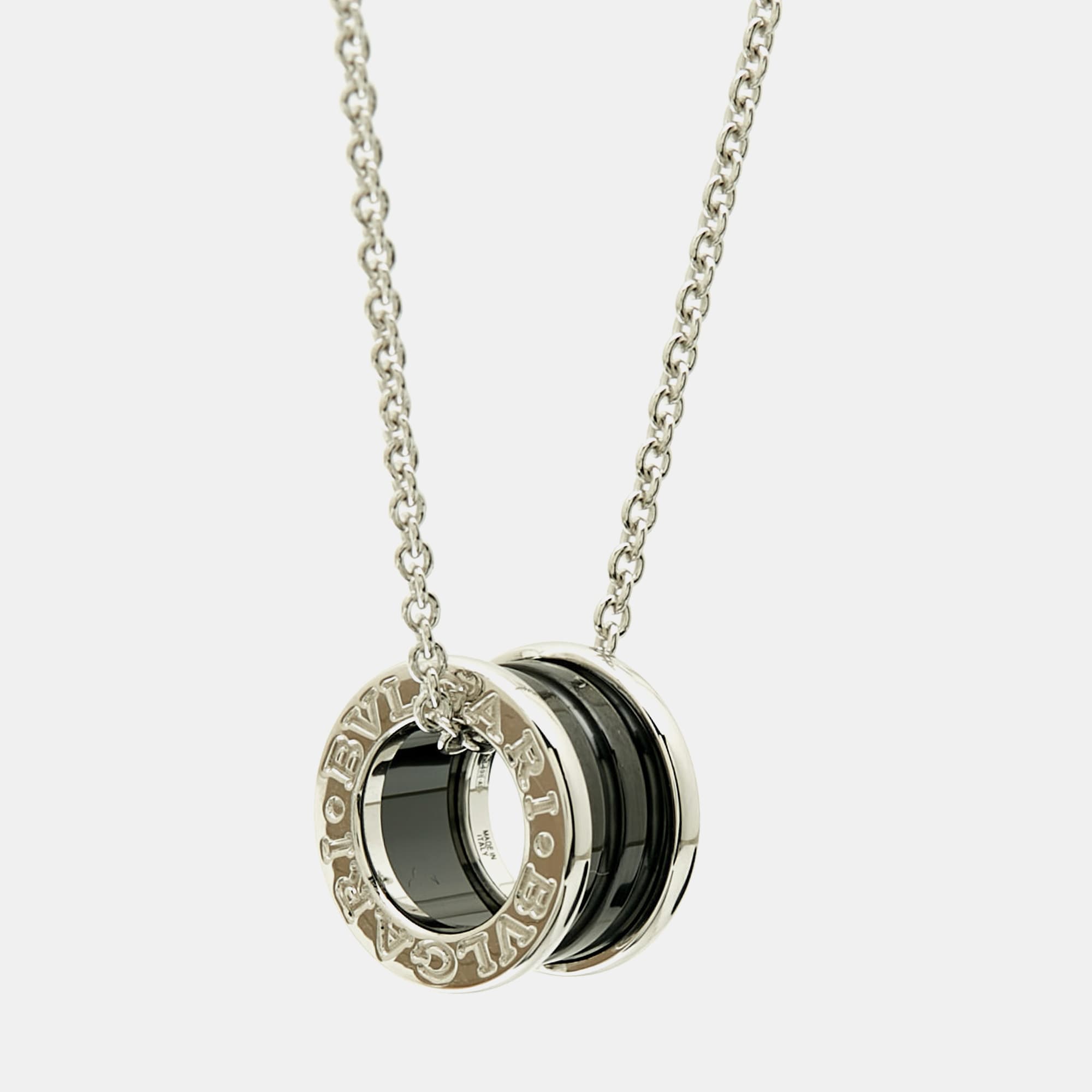 Bvlgari B.Zero1 Save The Children Ceramic Sterling Silver Necklace