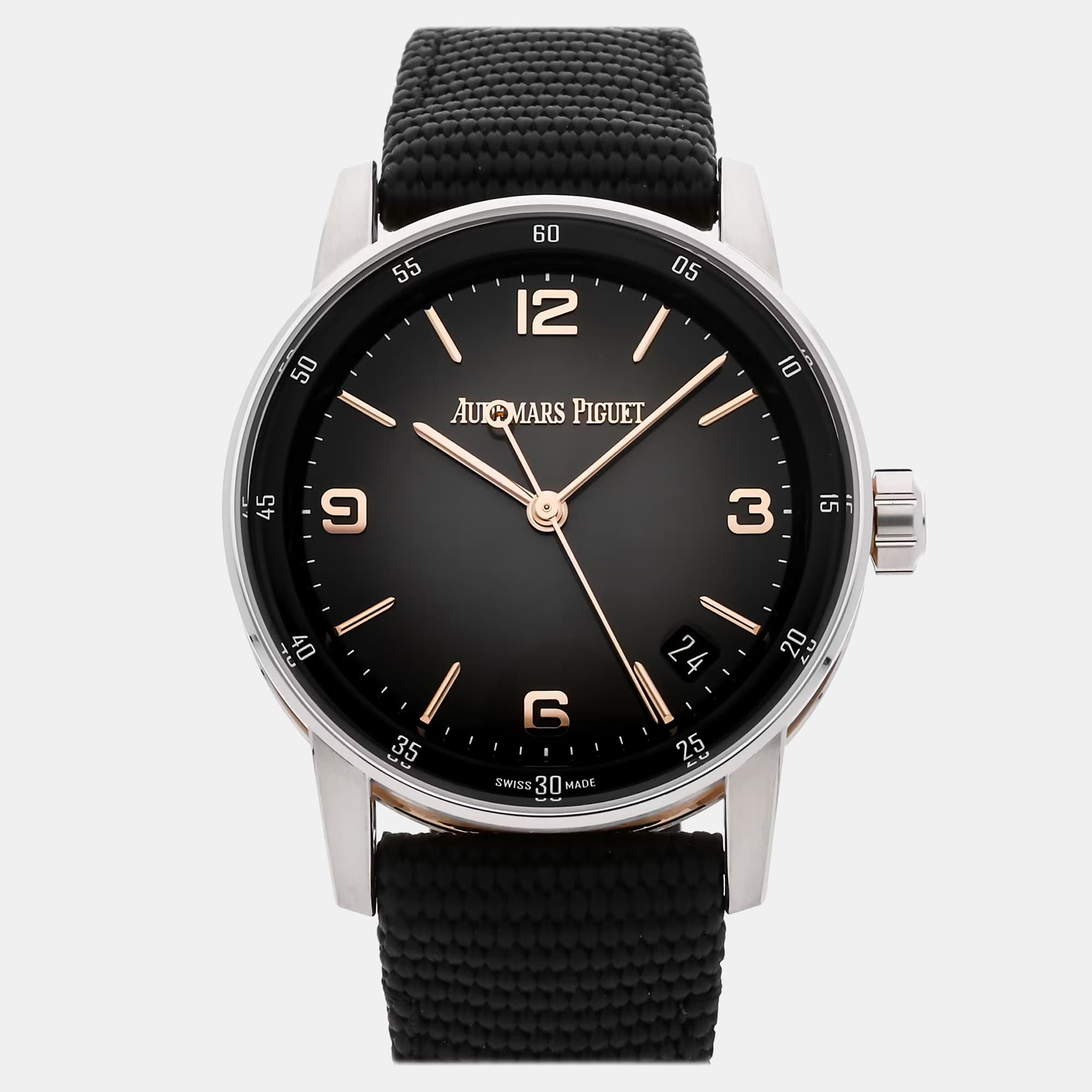 Pre-Owned Audemars Piguet Code 11.59 15210CR.OO.A002KB.01 Grey Automatic 18k White Gold, 18k Rose Gold Men's Wristwatch 41 MM