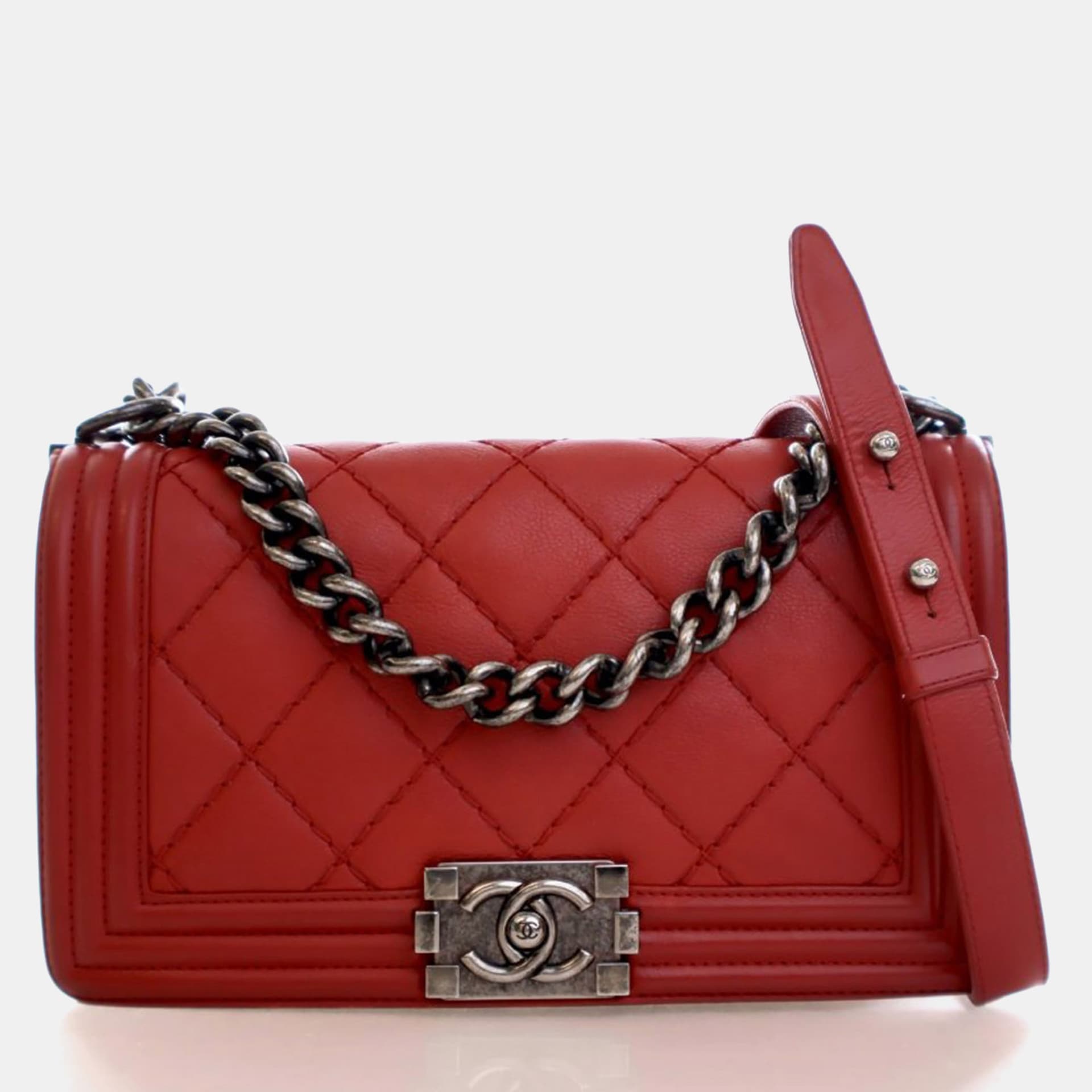 Chanel Boy Medium Calfskin Leather Shoulder Bag