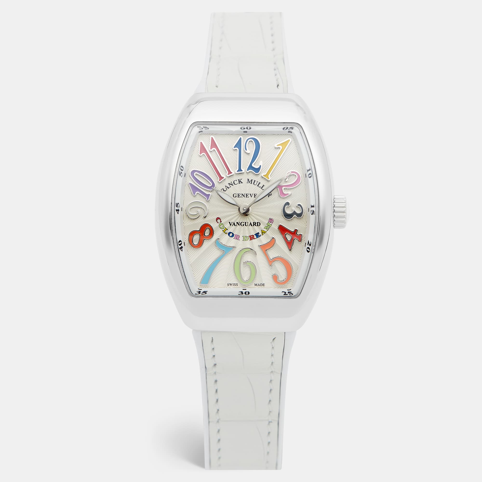 Franck Muller Vanguard Color Dreams Stainless Steel Rubber V32QZ Women's Wristwatch 32 mm