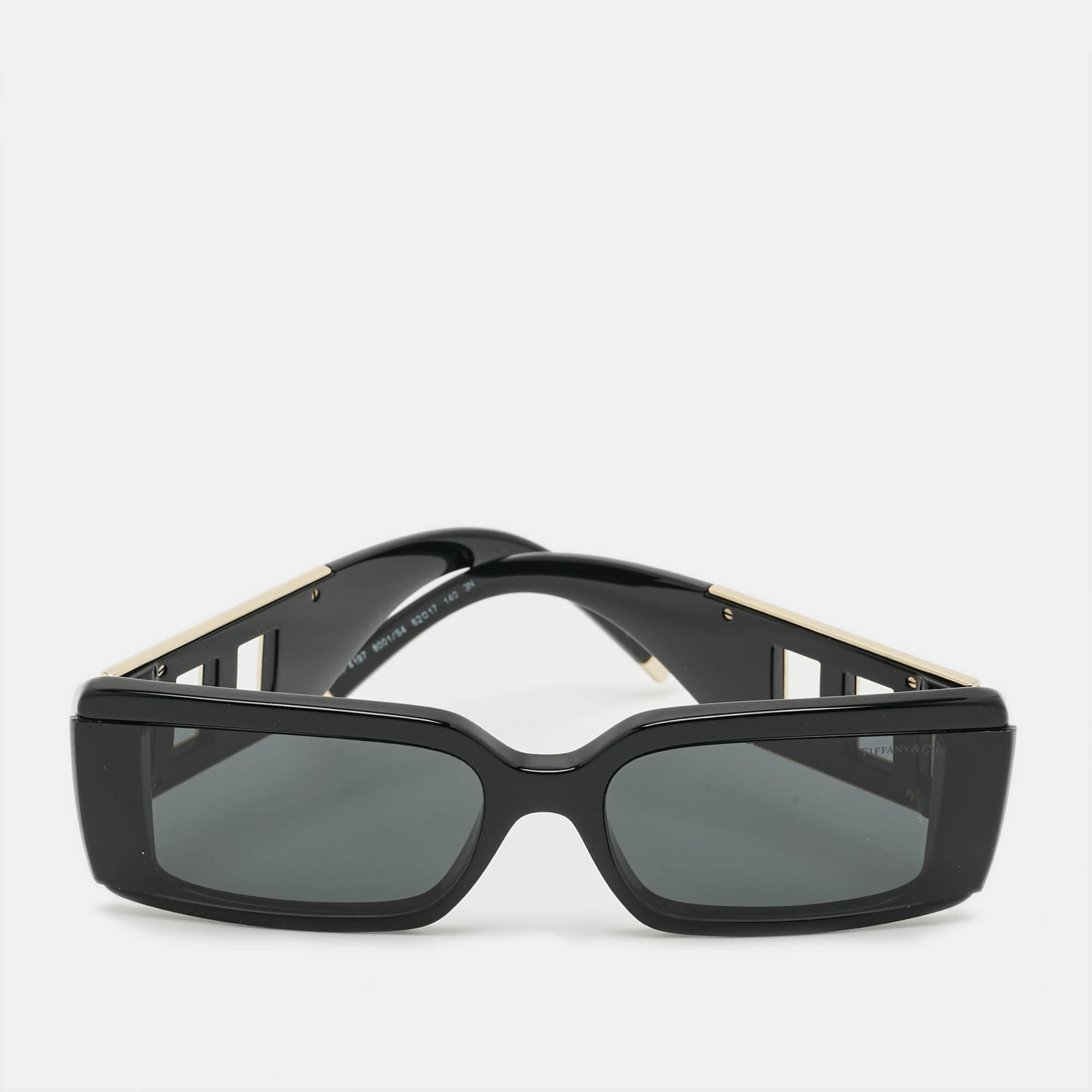 Tiffany & Co. Black/Gold Tone TF4197 Frame Rectangle Sunglasses