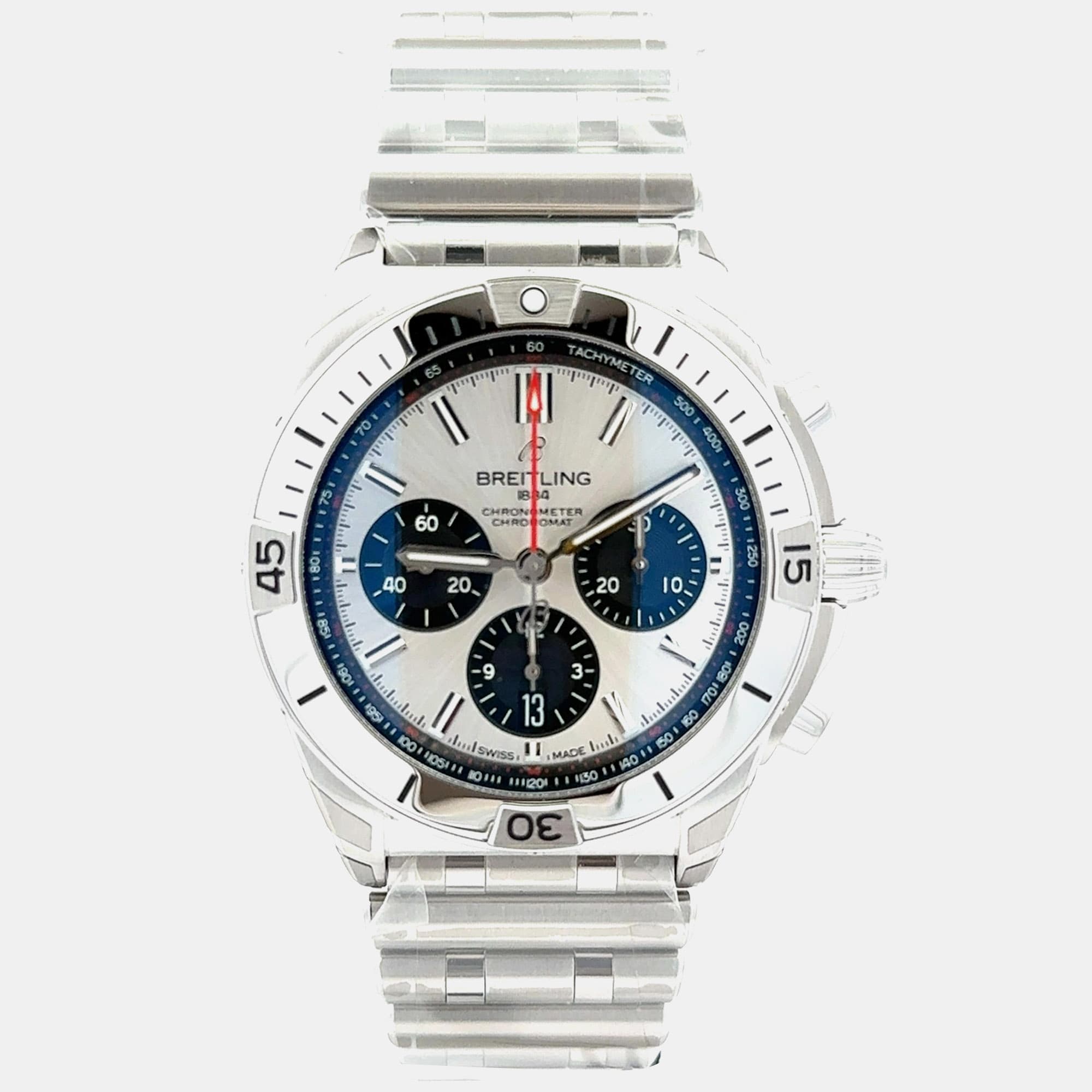 Breitling Chronomat 42 B01 AB0134101G1A1 Automatic Silver Stainless Steel Men's Wristwatch 42 mm