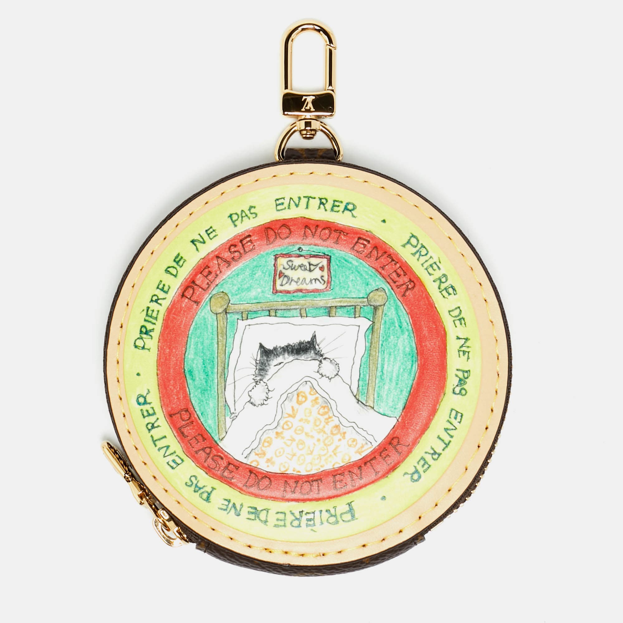 Louis Vuitton x Grace Coddington Slippy Multicolor Leather Coin Purse