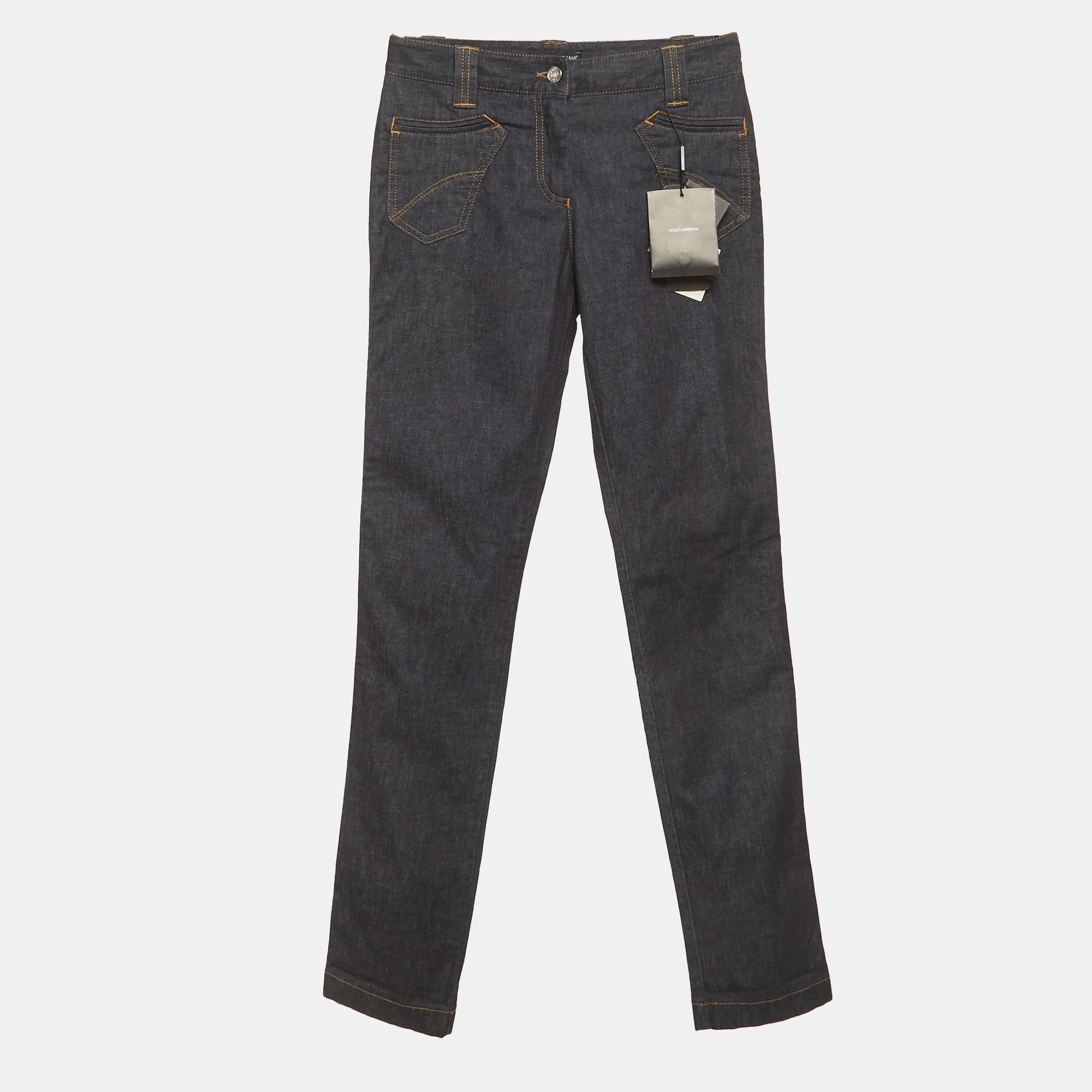 Dolce & Gabbana Indigo Denim Slim Fit Jeans S/Waist 27"