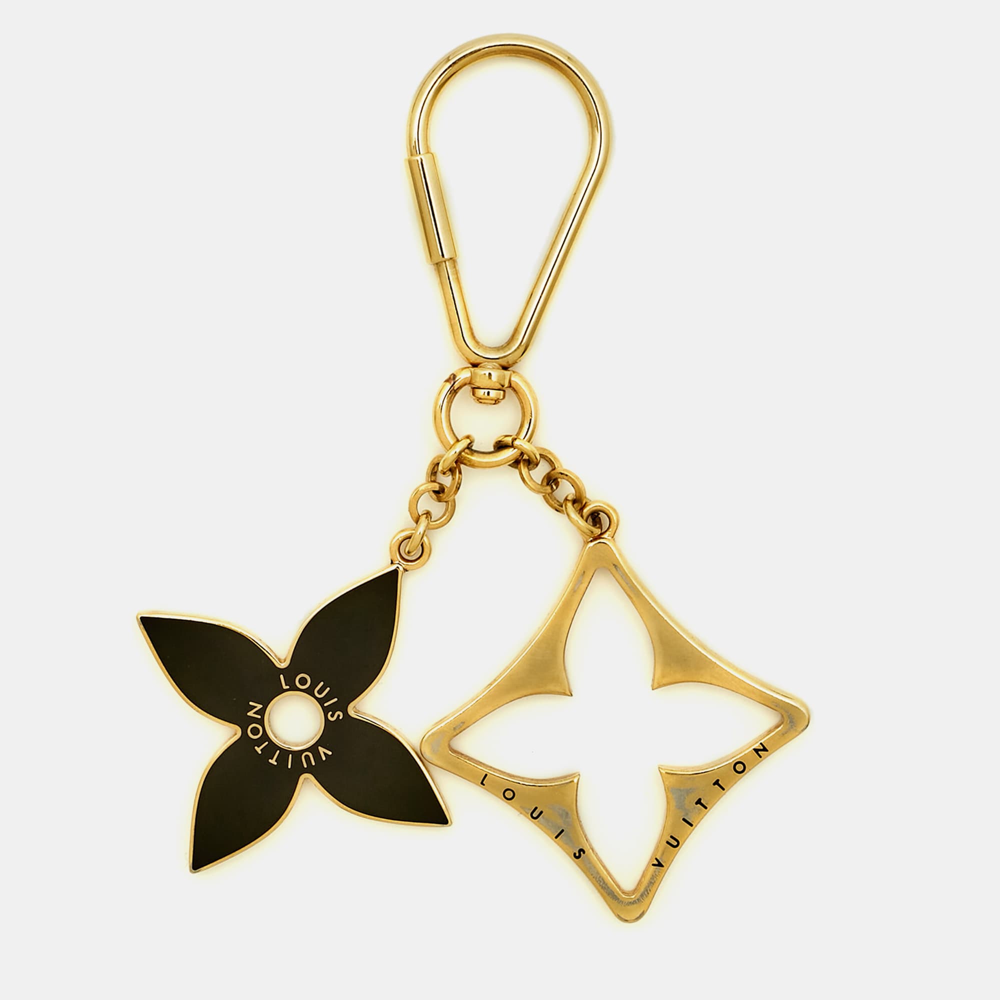 Louis Vuitton Puzzle Key Enamel Gold Tone Bag Charm