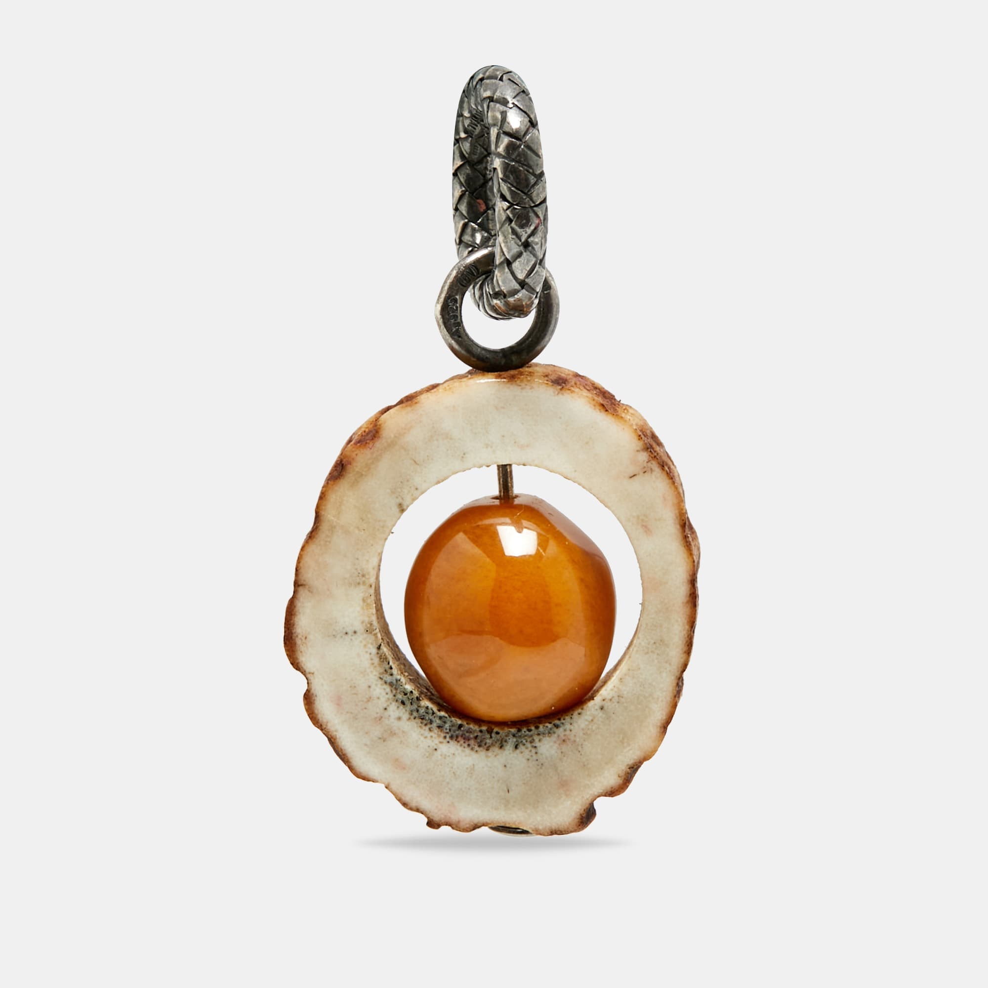 Bottega Veneta Resin Silver 925 Pendant