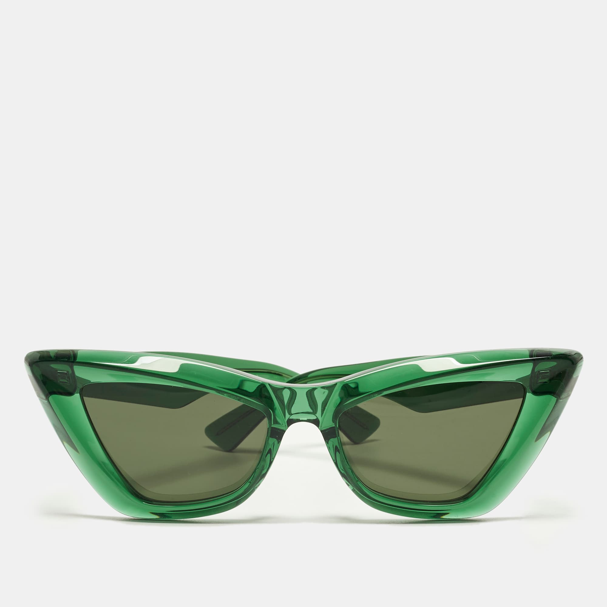 Bottega Veneta Green BV1101S Cat Eye Sunglasses