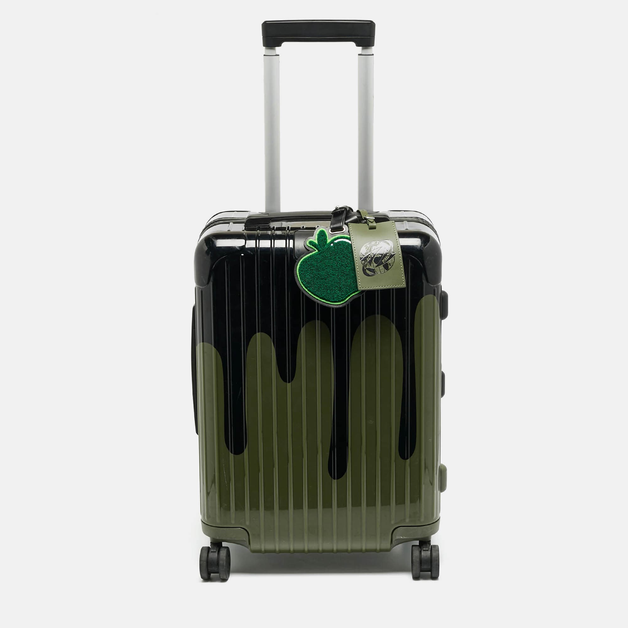 Rimowa x Chaos Green Polycarbonate Essential Cabin Suitcase