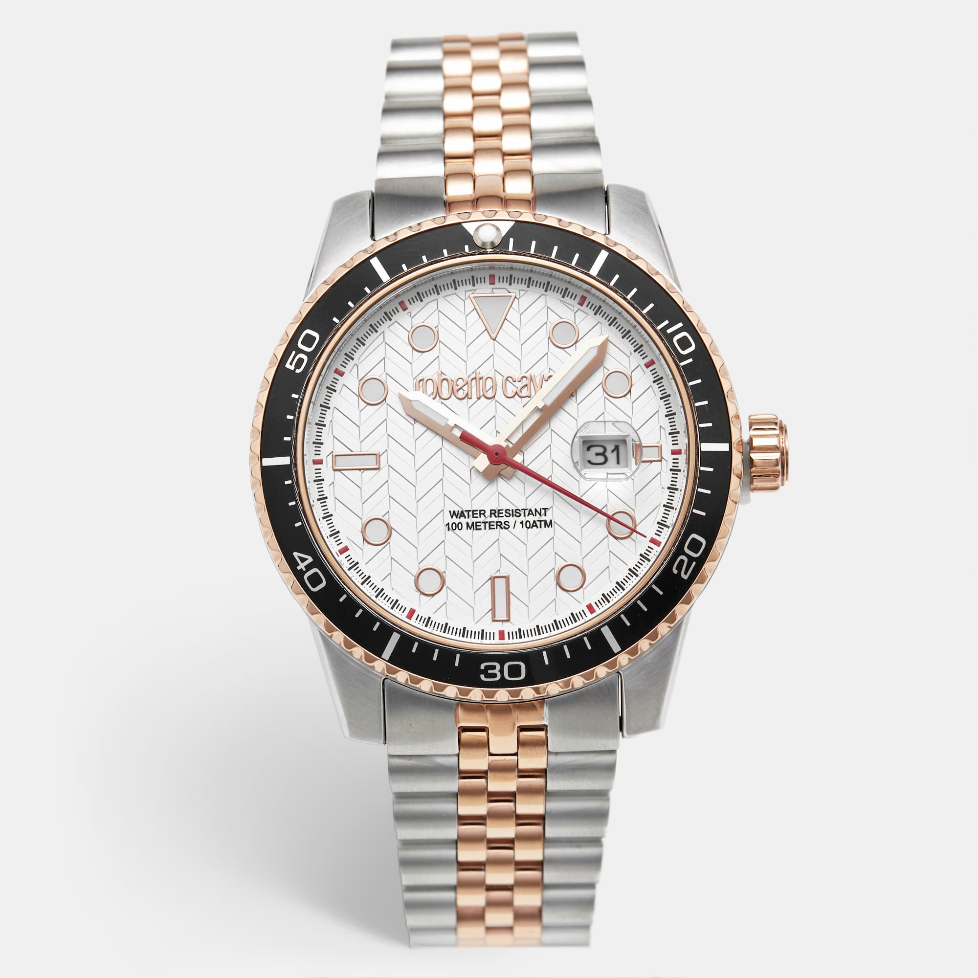 Roberto Cavalli Uomo Trend II RC5G084M1085 Two Tone Stainless Steel Men's Wristwatch 42 mm