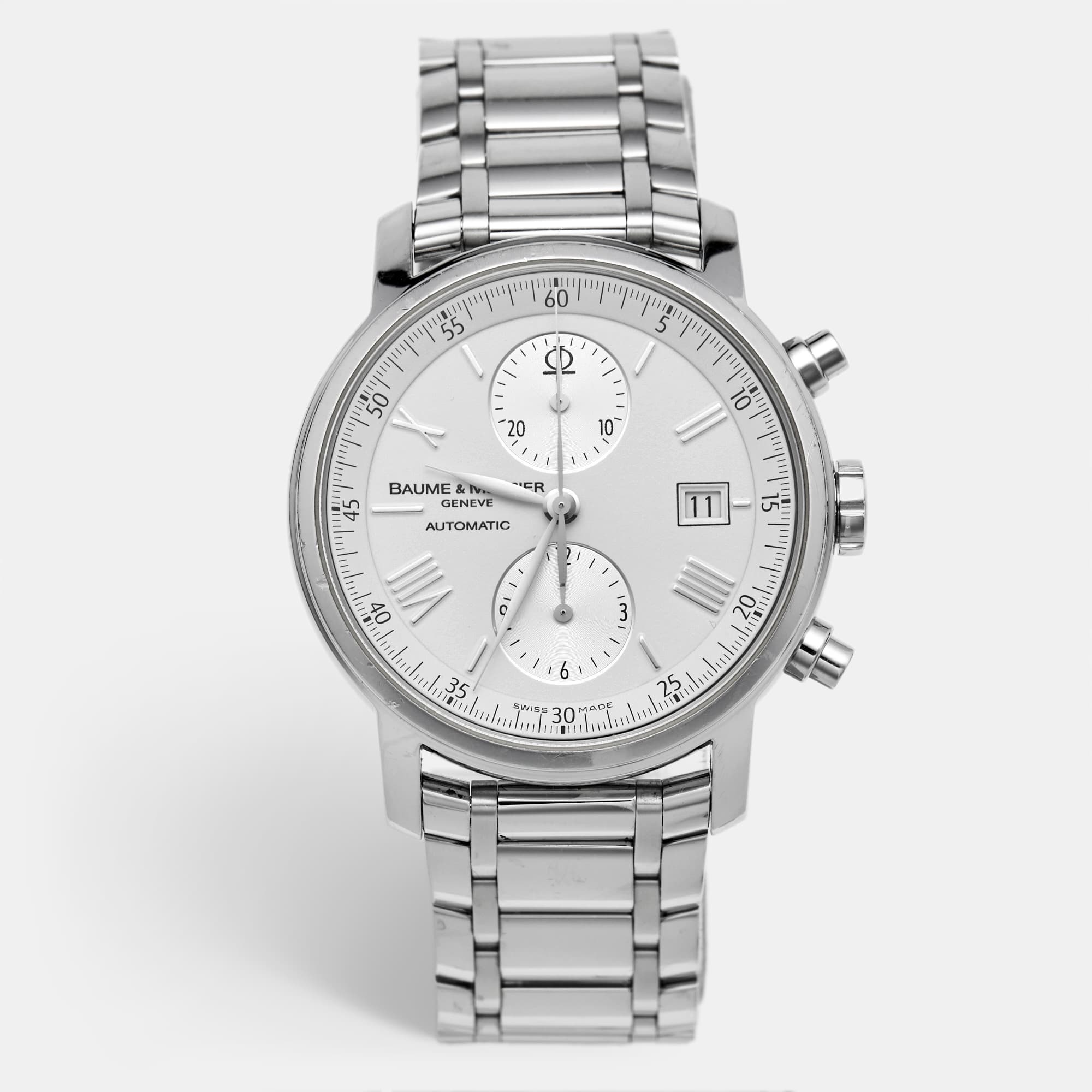 Baume & Mercier Classima Executives XL M0A08732 White Stainless Steel Men's Wristwatch 42 mm