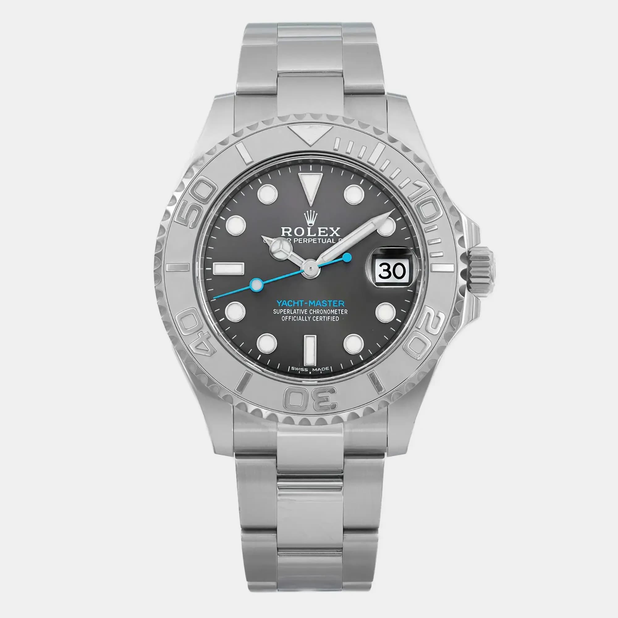 Rolex Yacht-Master Steel Rhodium Dial Men's Watch Automatic 37 mm